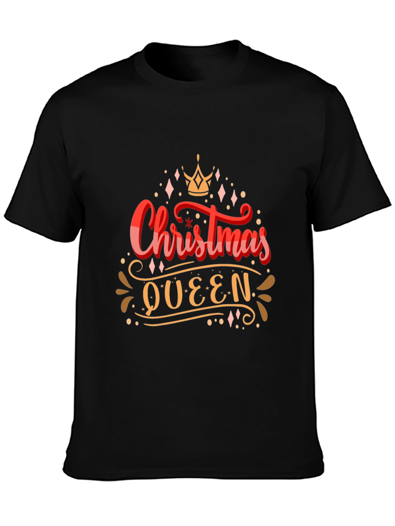 Christmas Queen Graphic Tee - Holiday Apparel