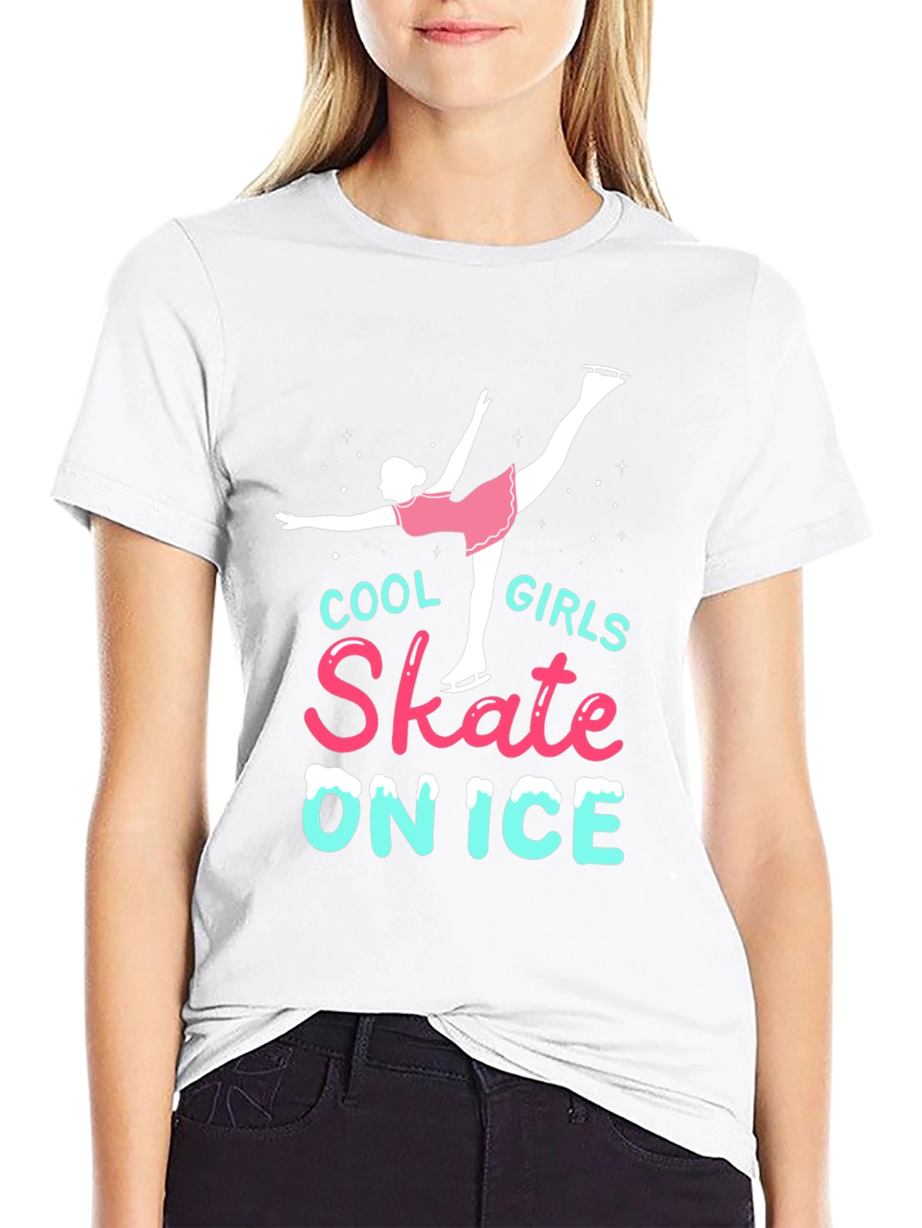 Cool Girls Skate on Ice T-Shirt