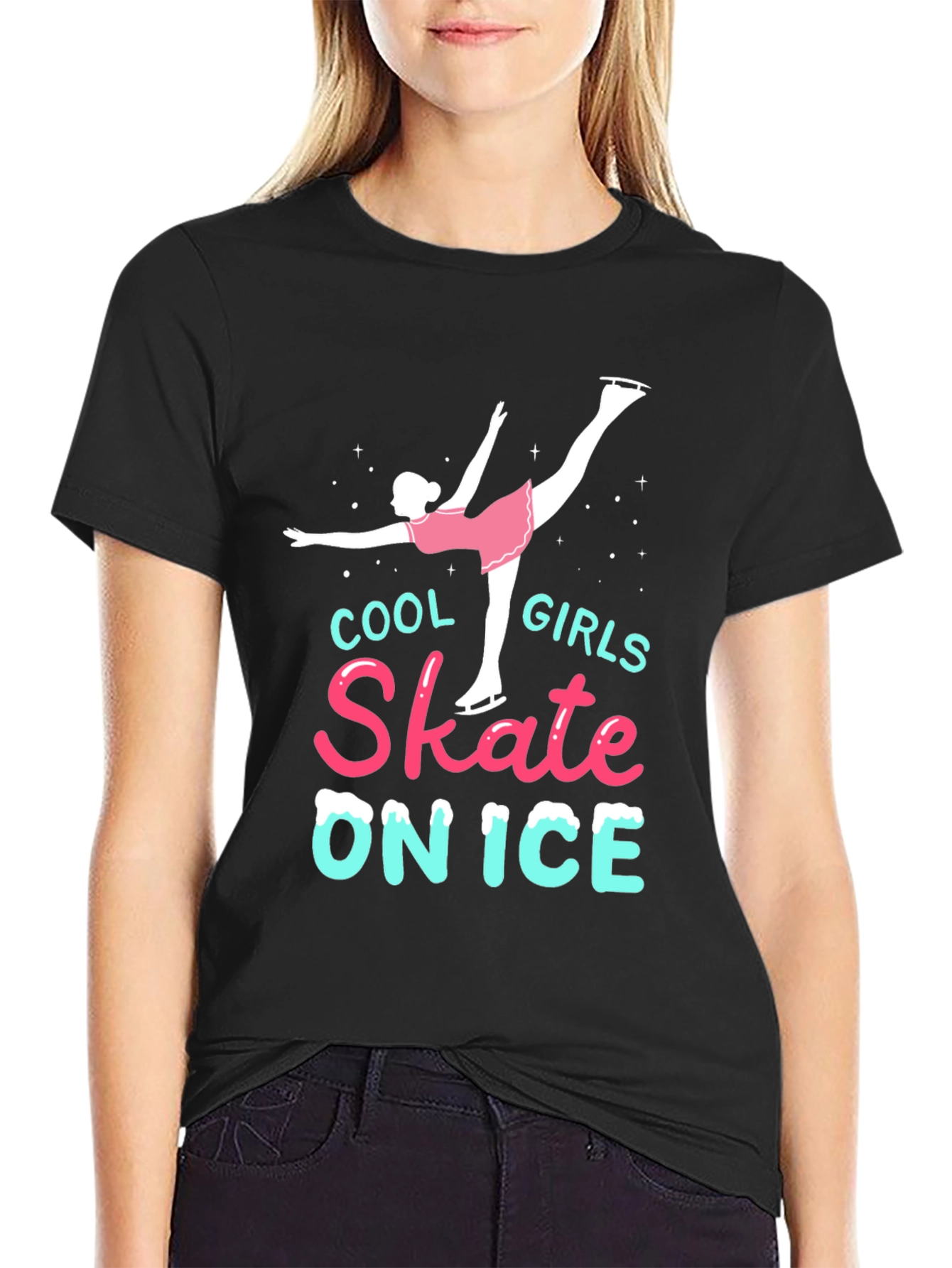 Cool Girls Skate on Ice T-Shirt
