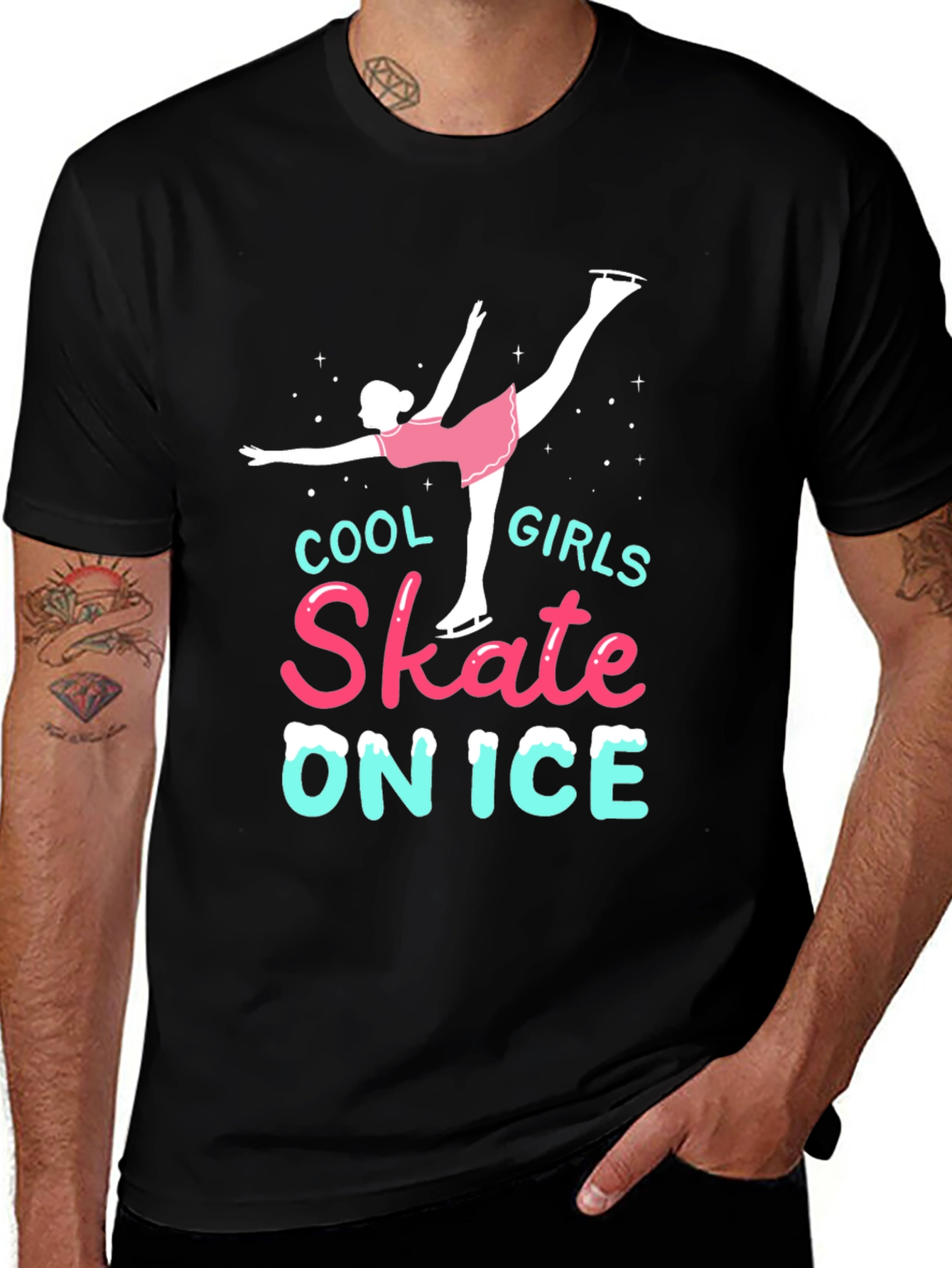 Cool Girls Skate on Ice T-Shirt