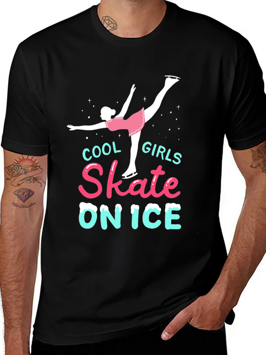 Cool Girls Skate on Ice T-Shirt