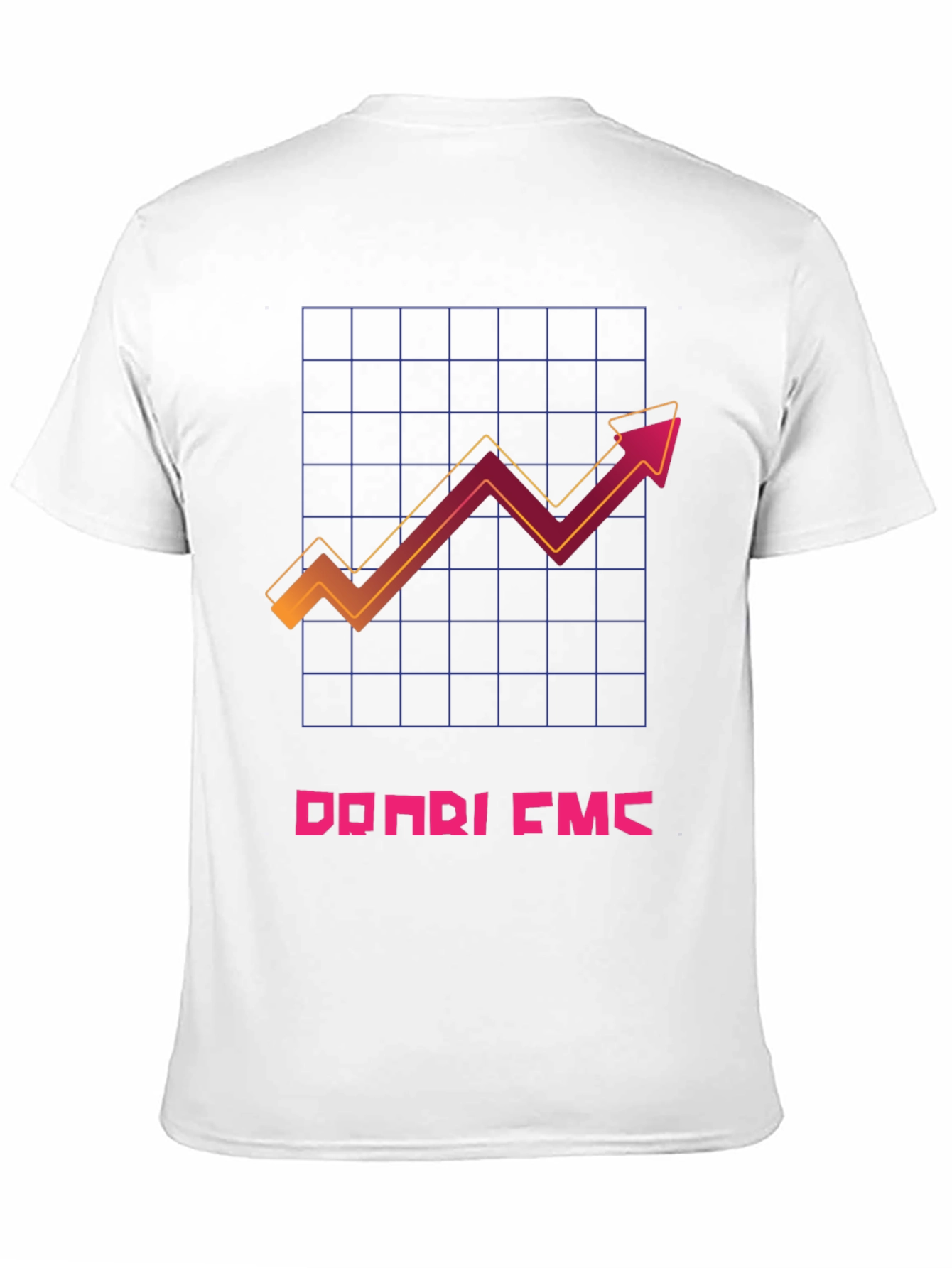 Trendy Black T-Shirt with Graphic Chart Design