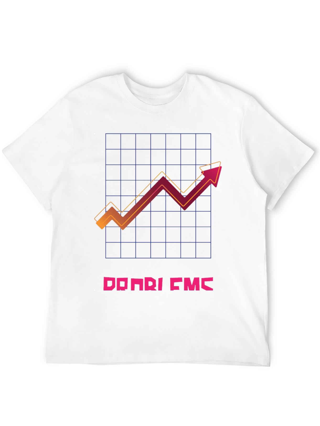 Trendy Black T-Shirt with Graphic Chart Design