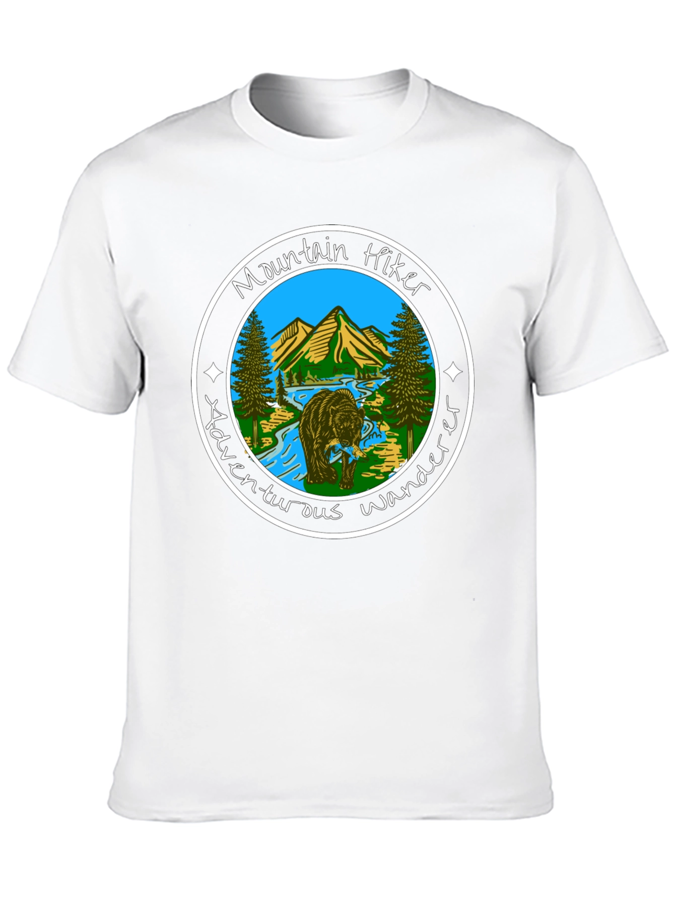 Mountain Hiker Adventurous Wanderer Graphic Tee