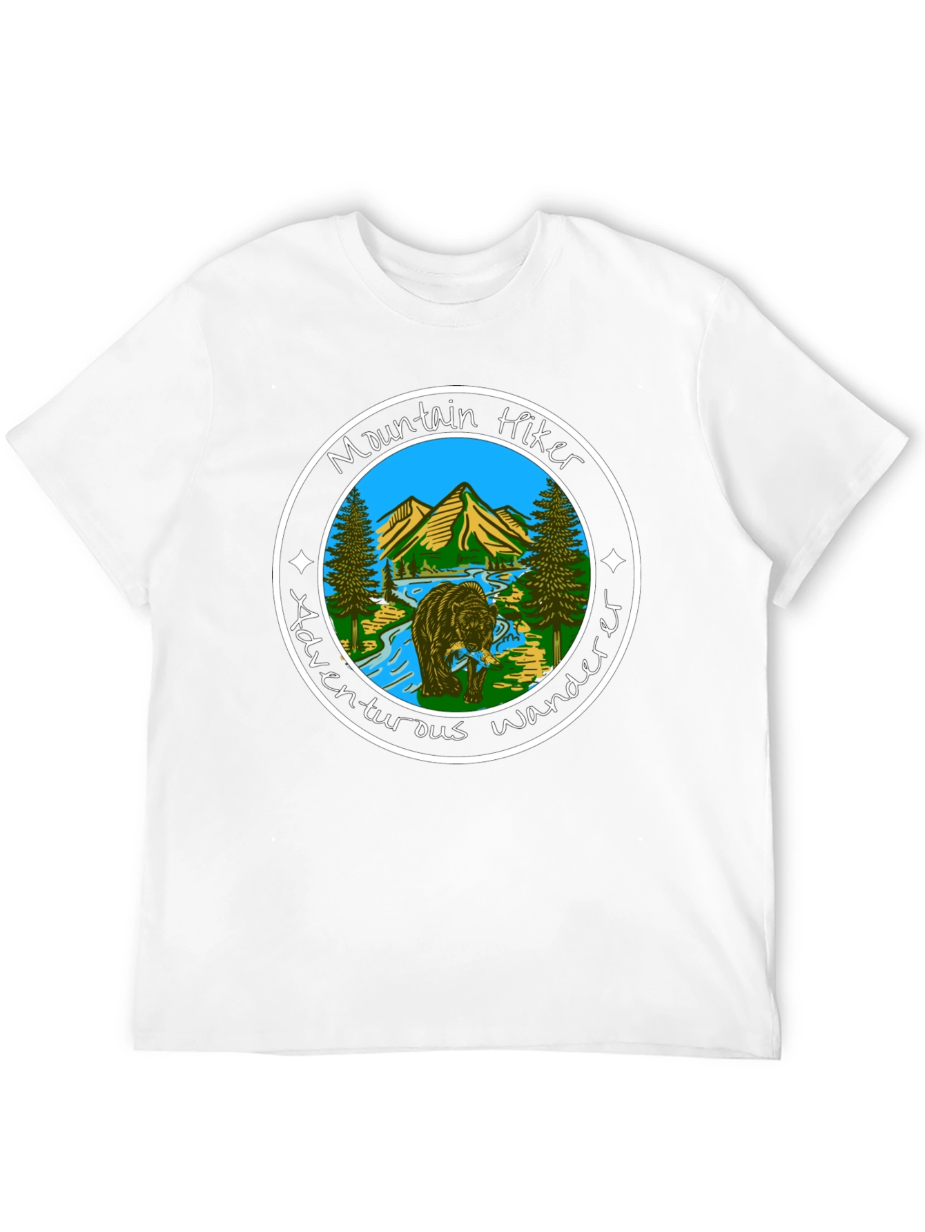 Mountain Hiker Adventurous Wanderer Graphic Tee