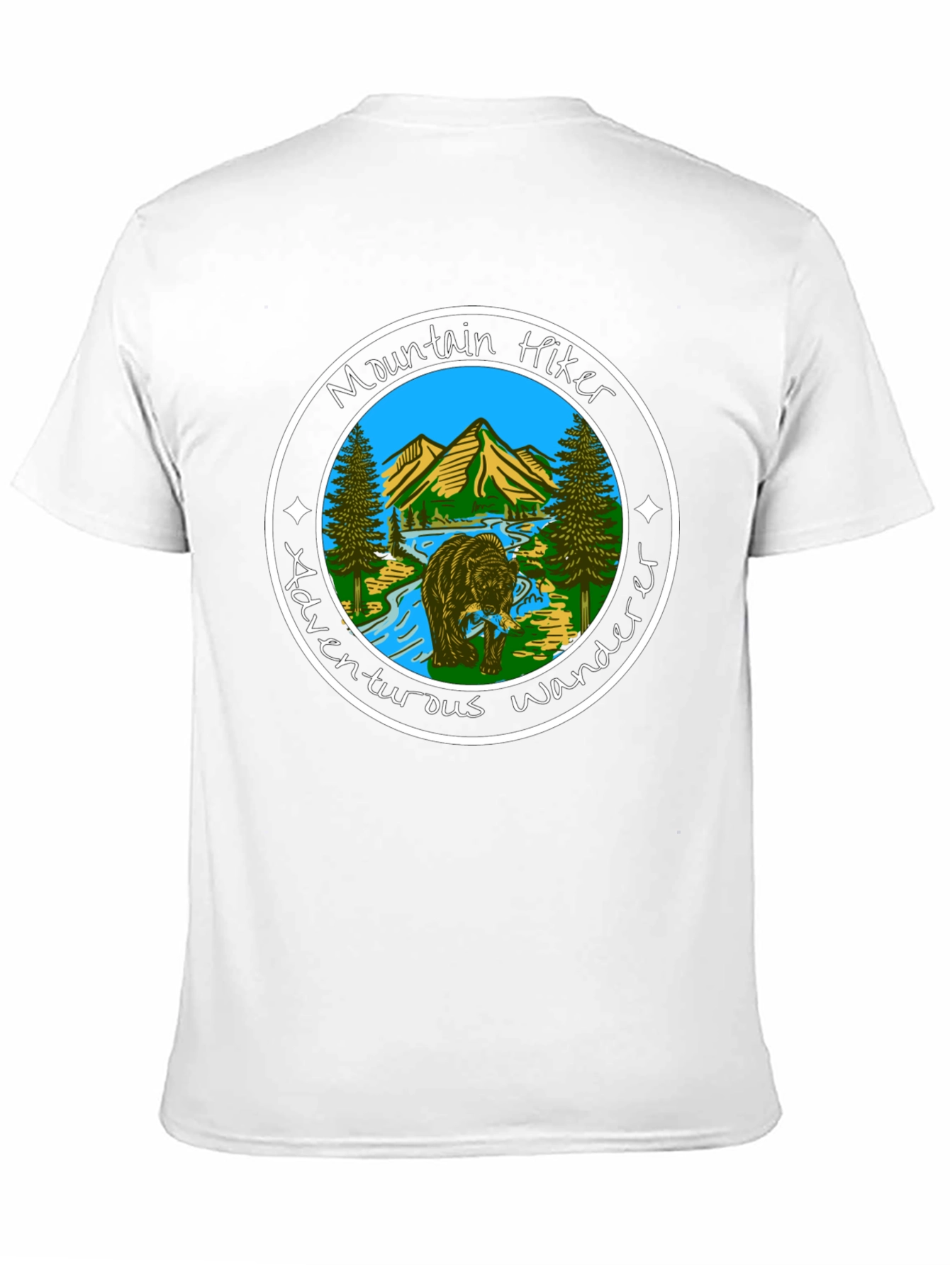 Mountain Hiker Adventurous Wanderer Graphic Tee