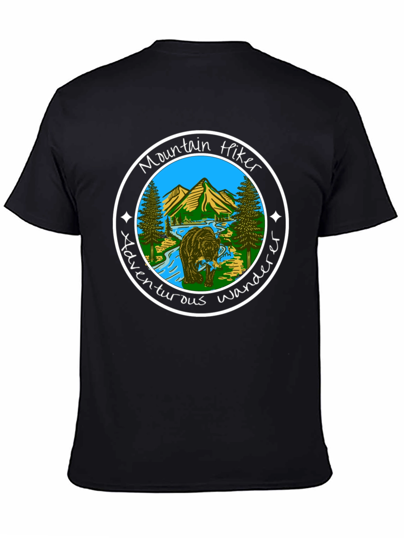Mountain Hiker Adventurous Wanderer Graphic Tee