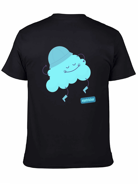 Whimsical Cloud Graphic Tee - Petrichor Vibes