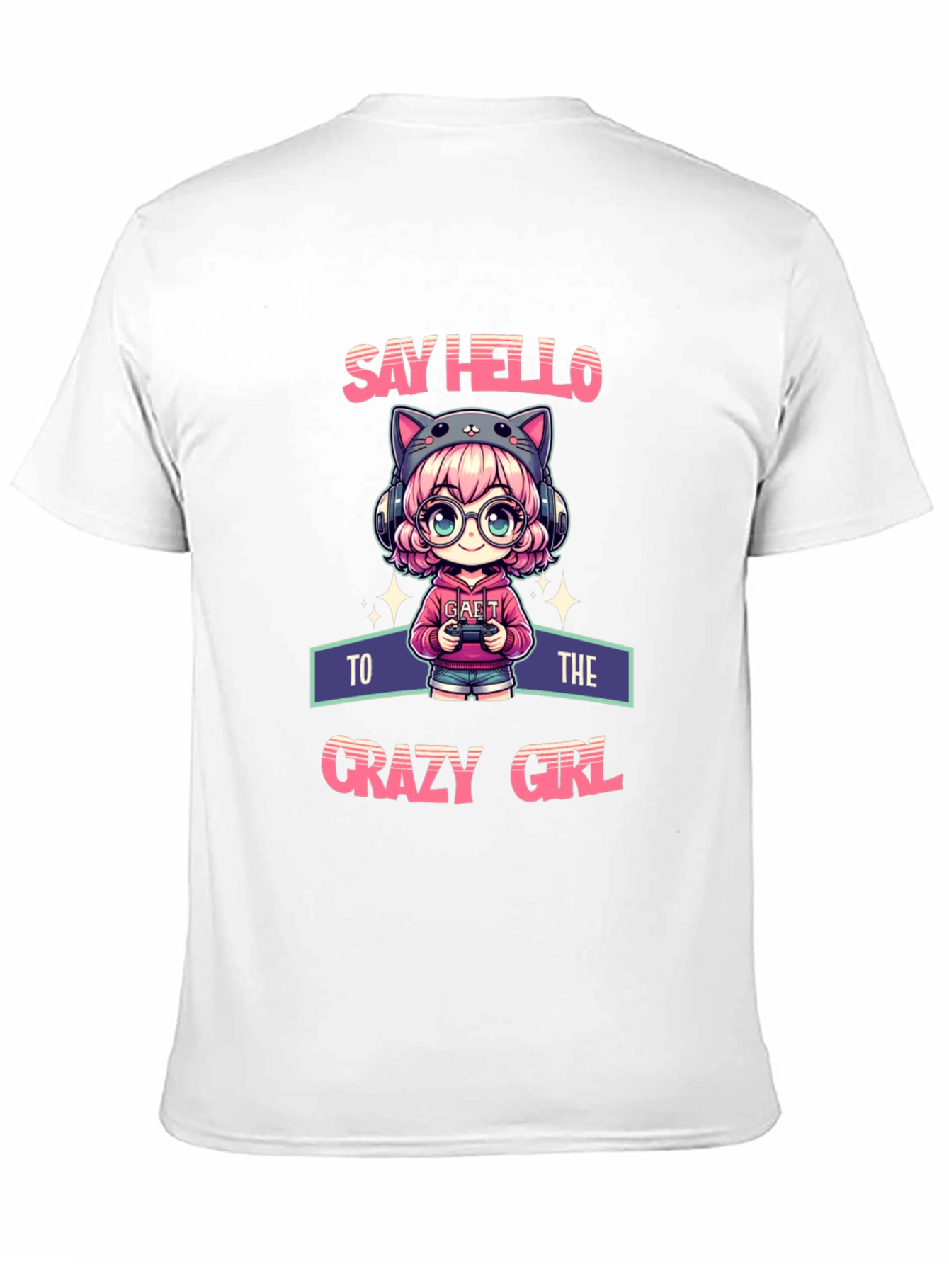 Crazy Gamer Girl T-Shirt - Unique Anime Design