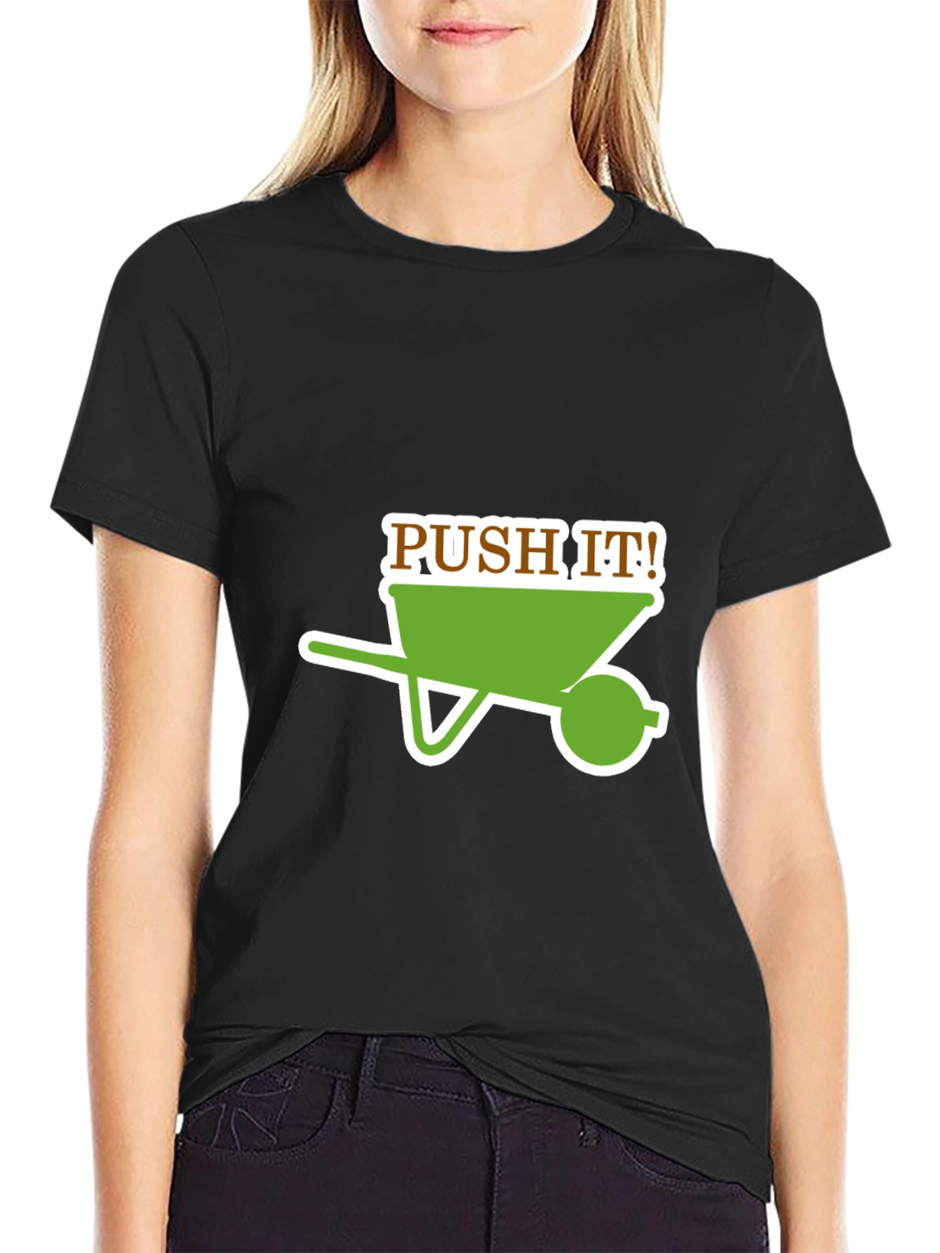 Push It! Wheelbarrow Graphic T-Shirt