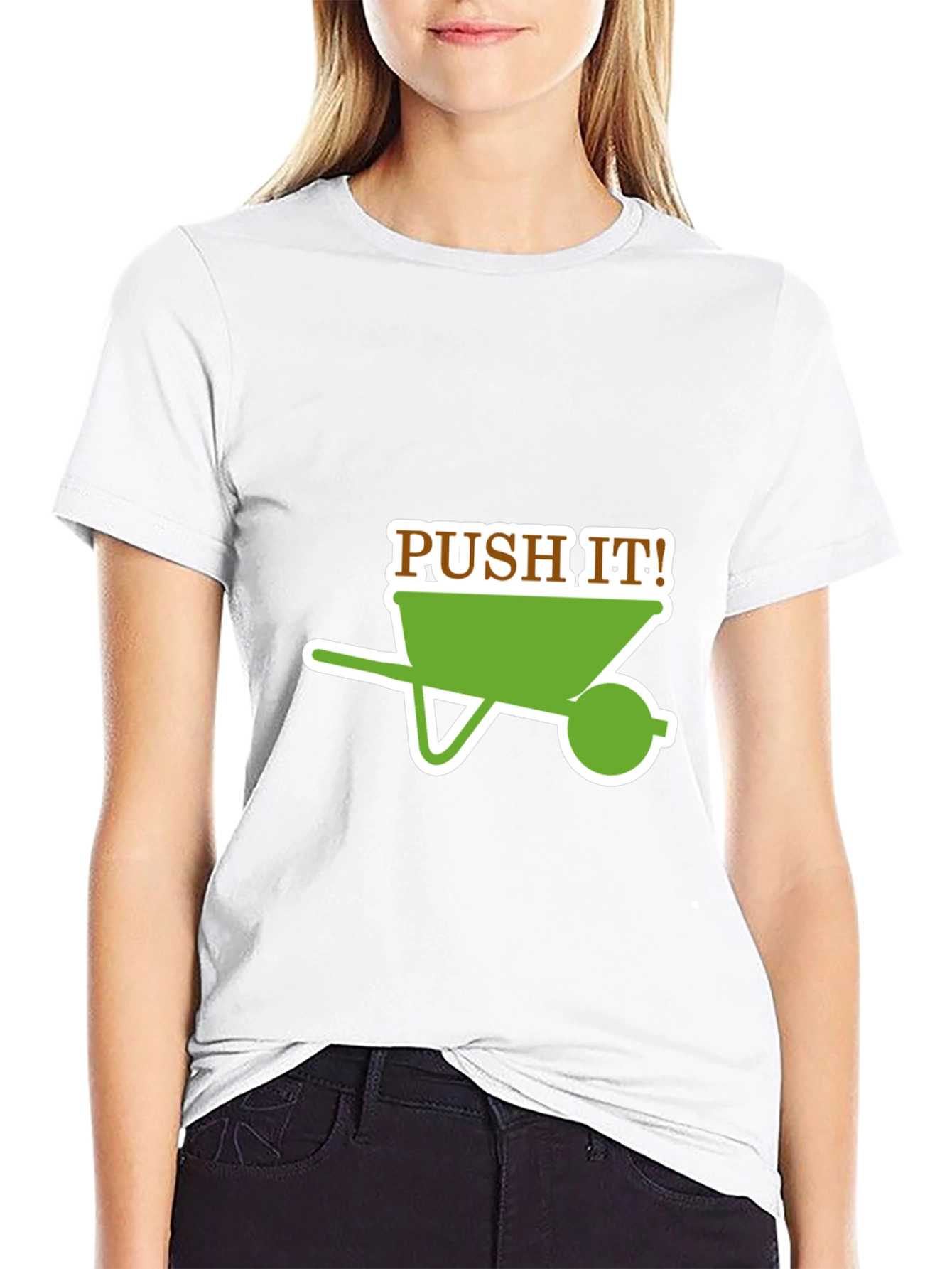 Push It! Wheelbarrow Graphic T-Shirt