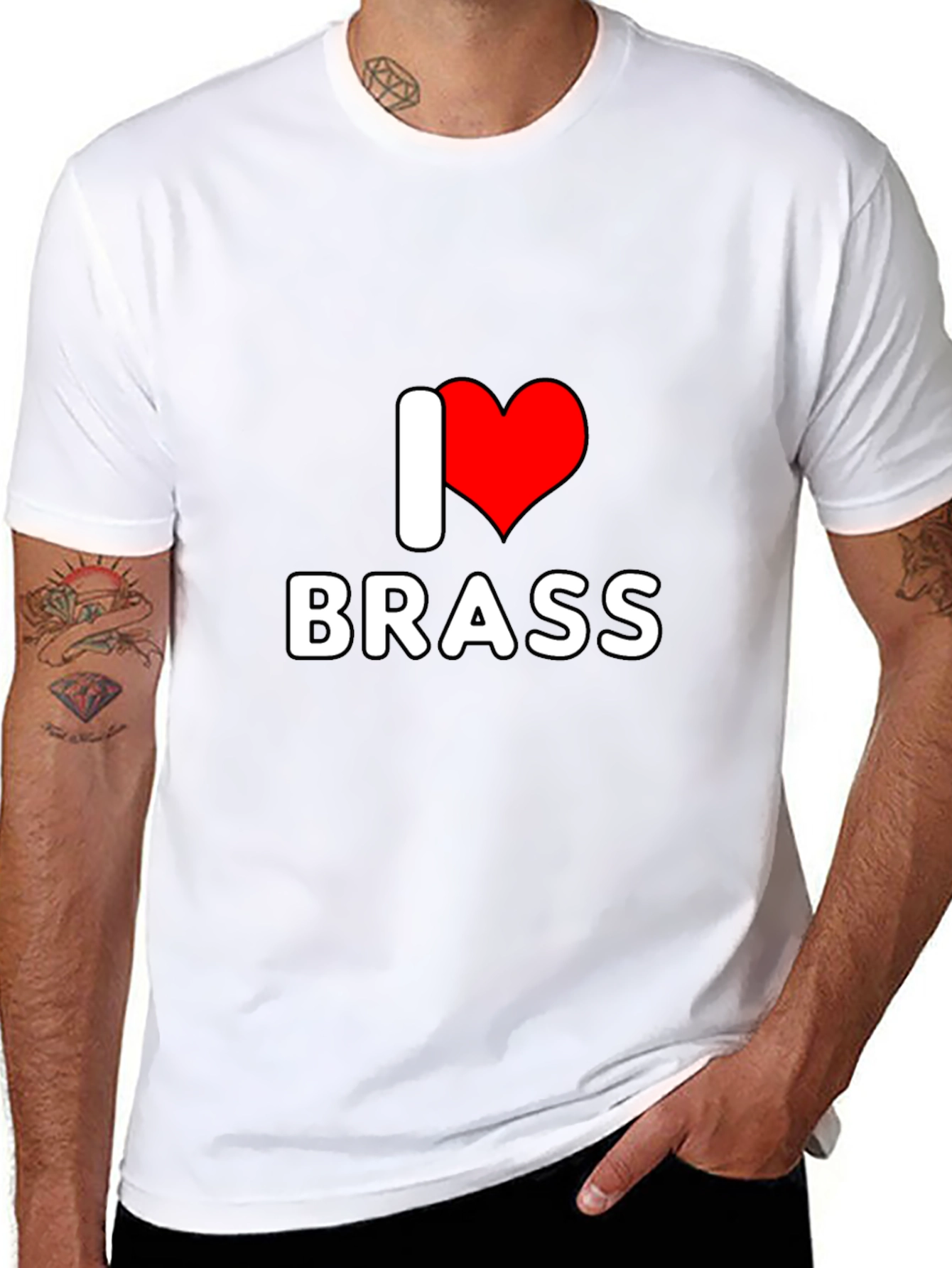 I Heart Brass Black T-Shirt