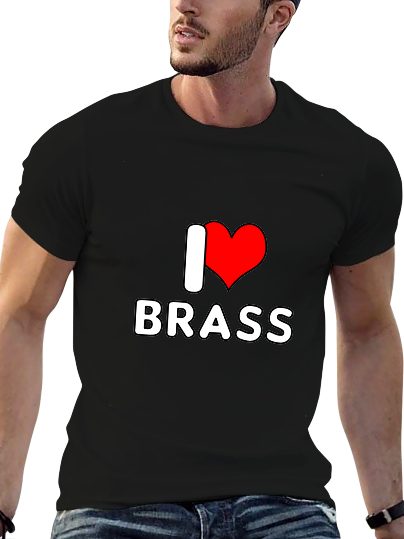 I Heart Brass Black T-Shirt