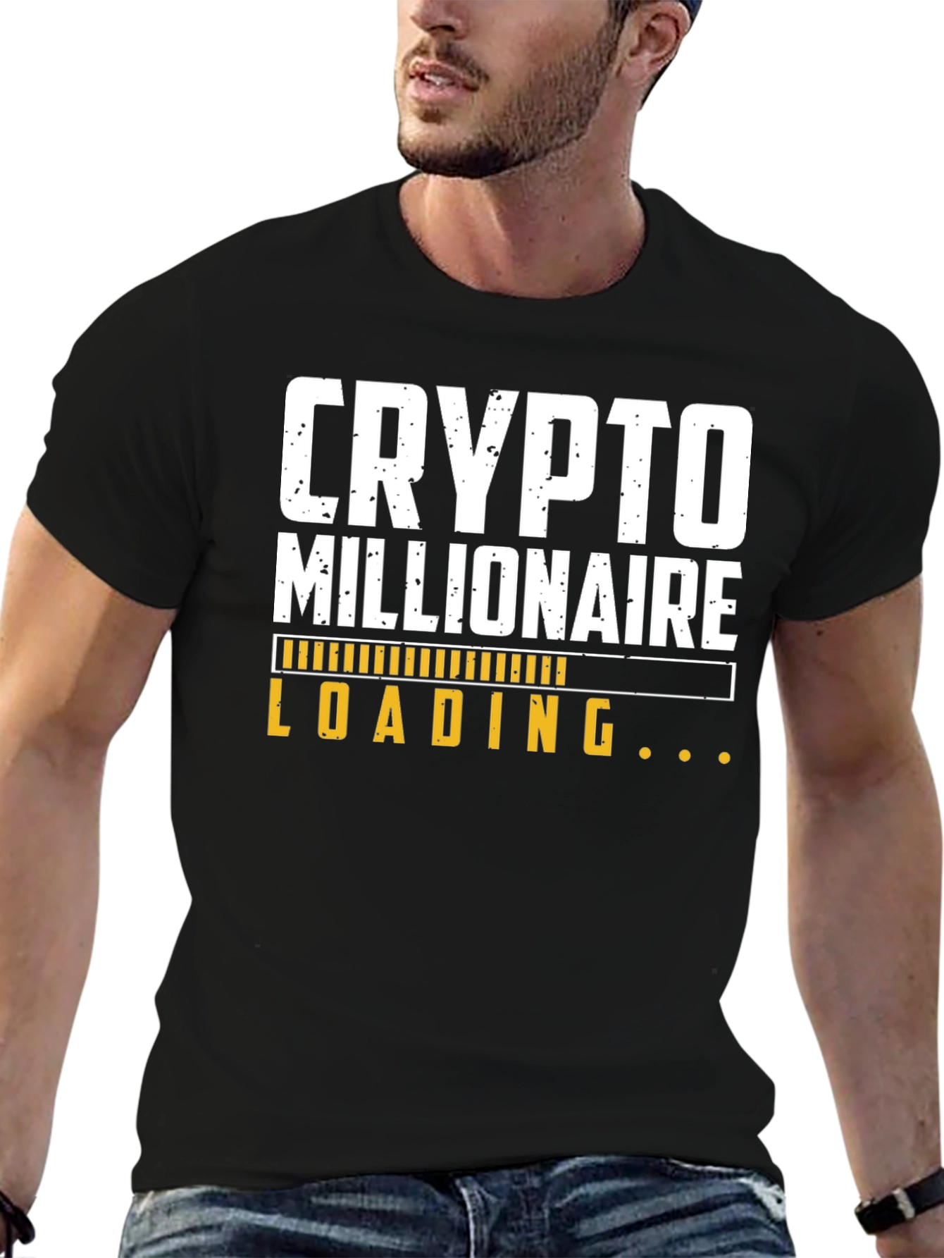 Crypto Millionaire Loading T-Shirt - Black