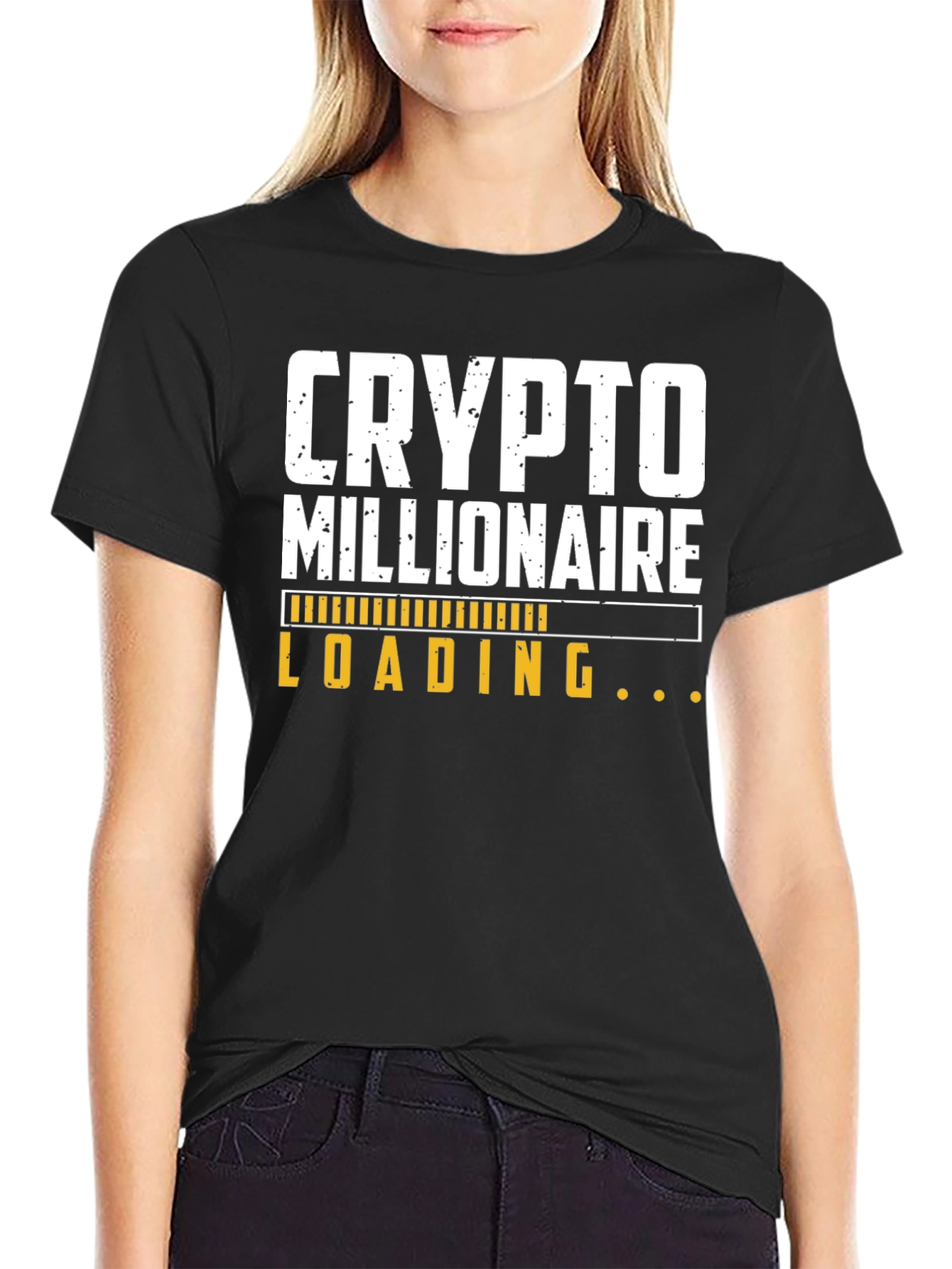 Crypto Millionaire Loading T-Shirt - Black