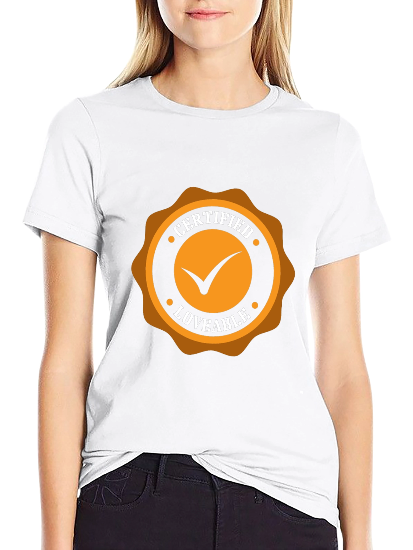 Certified Loveable Black Tee