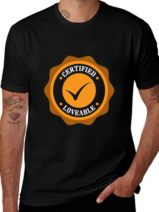 Certified Loveable Black Tee