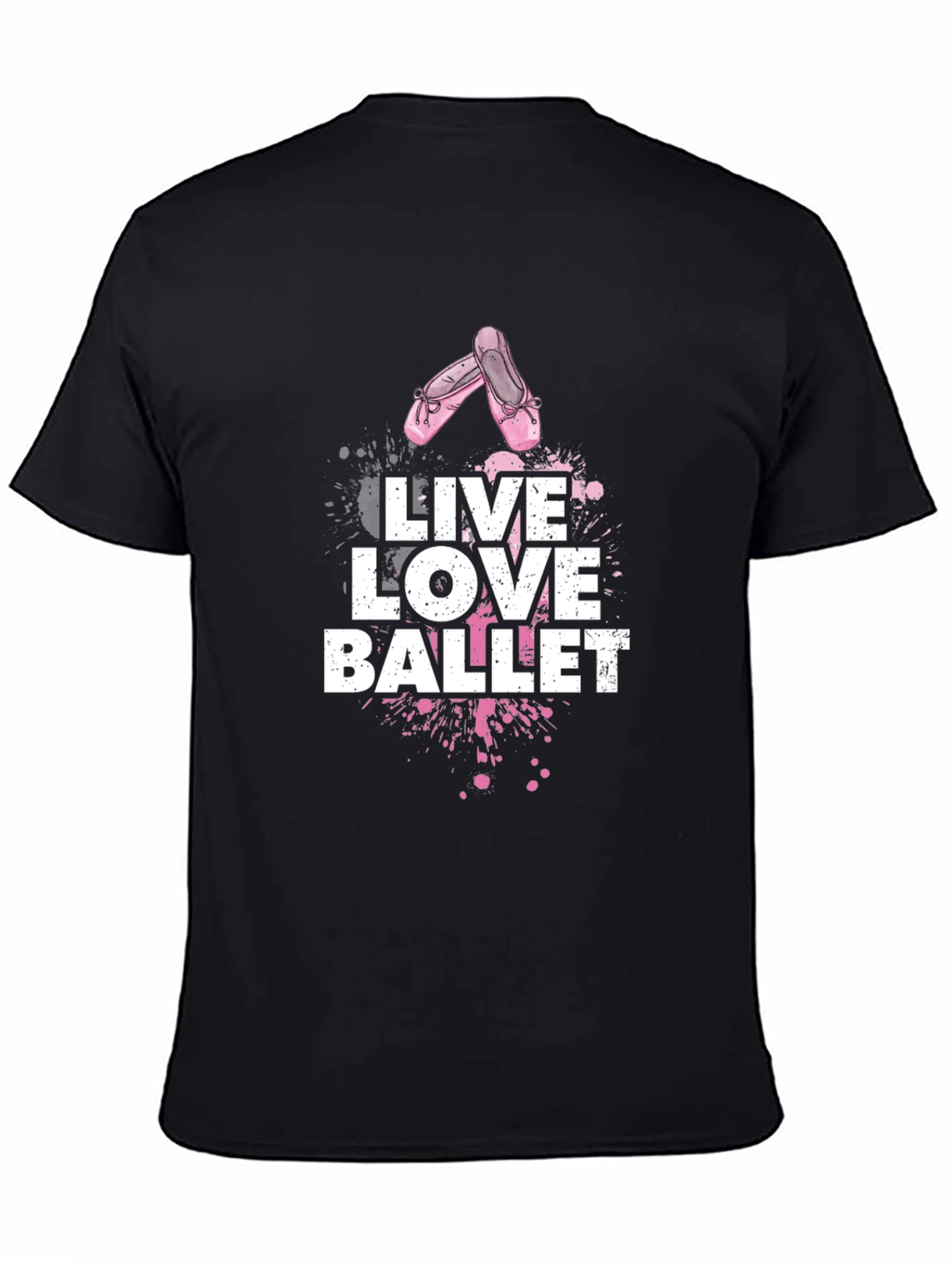 Live Love Ballet Black Graphic T-Shirt