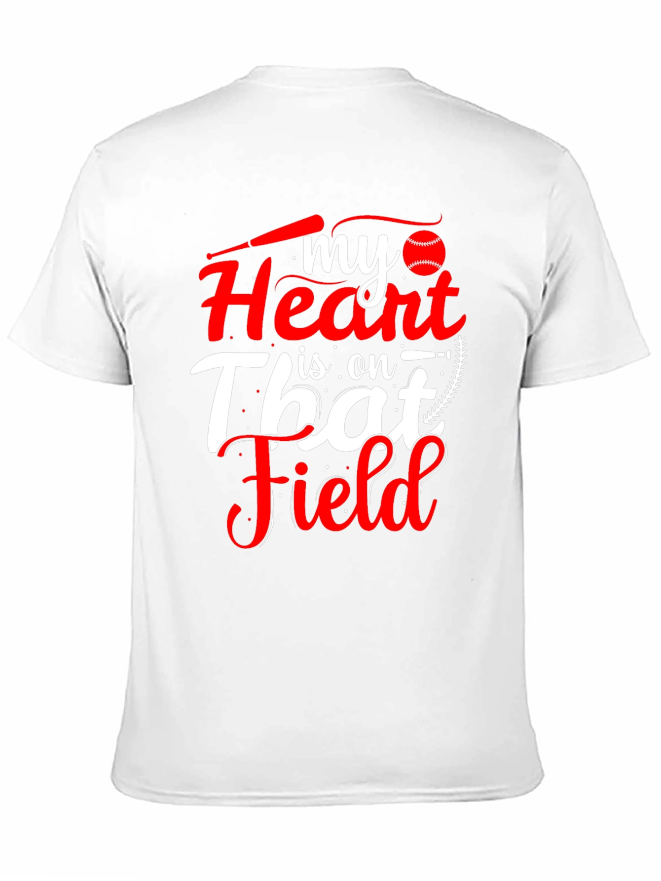 Baseball Heart T-Shirt - Field Passion Tee