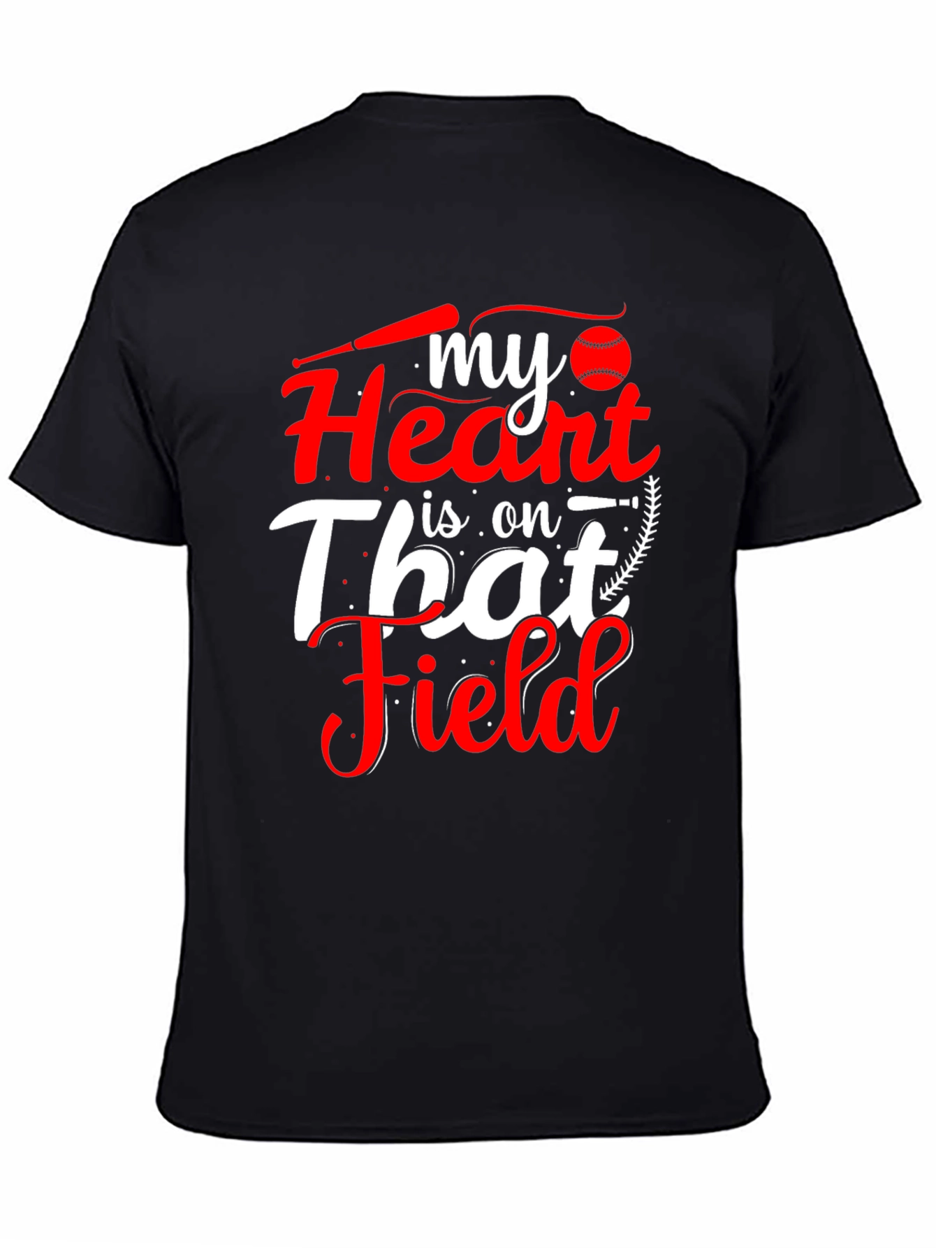 Baseball Heart T-Shirt - Field Passion Tee