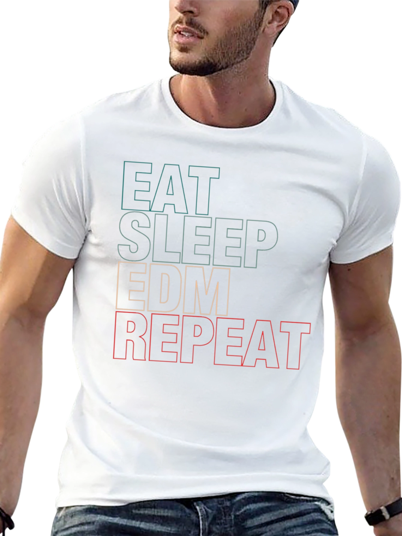 Eat Sleep EDM Repeat Graphic Tee
