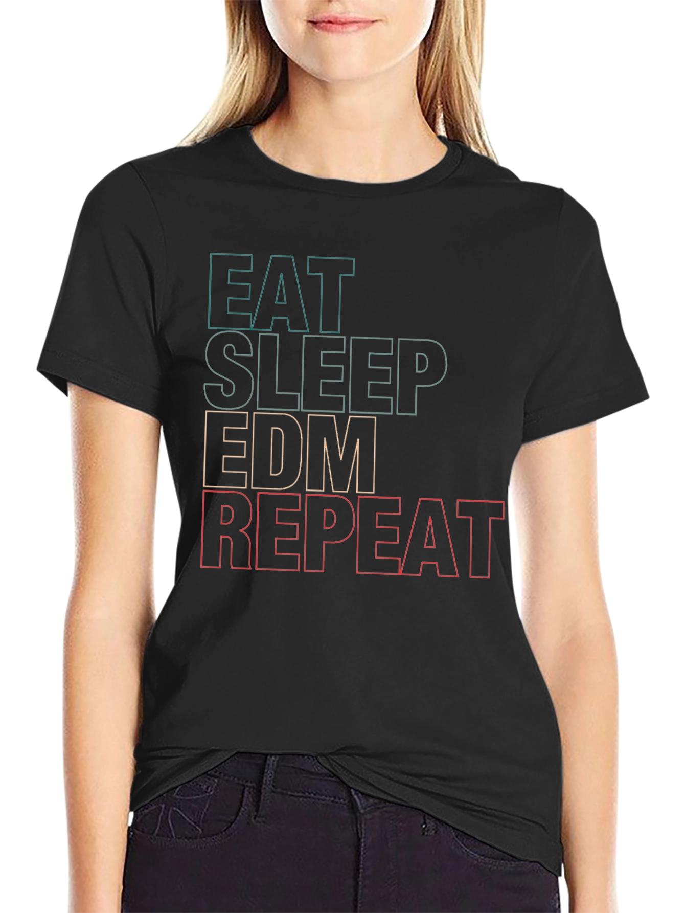 Eat Sleep EDM Repeat Graphic Tee