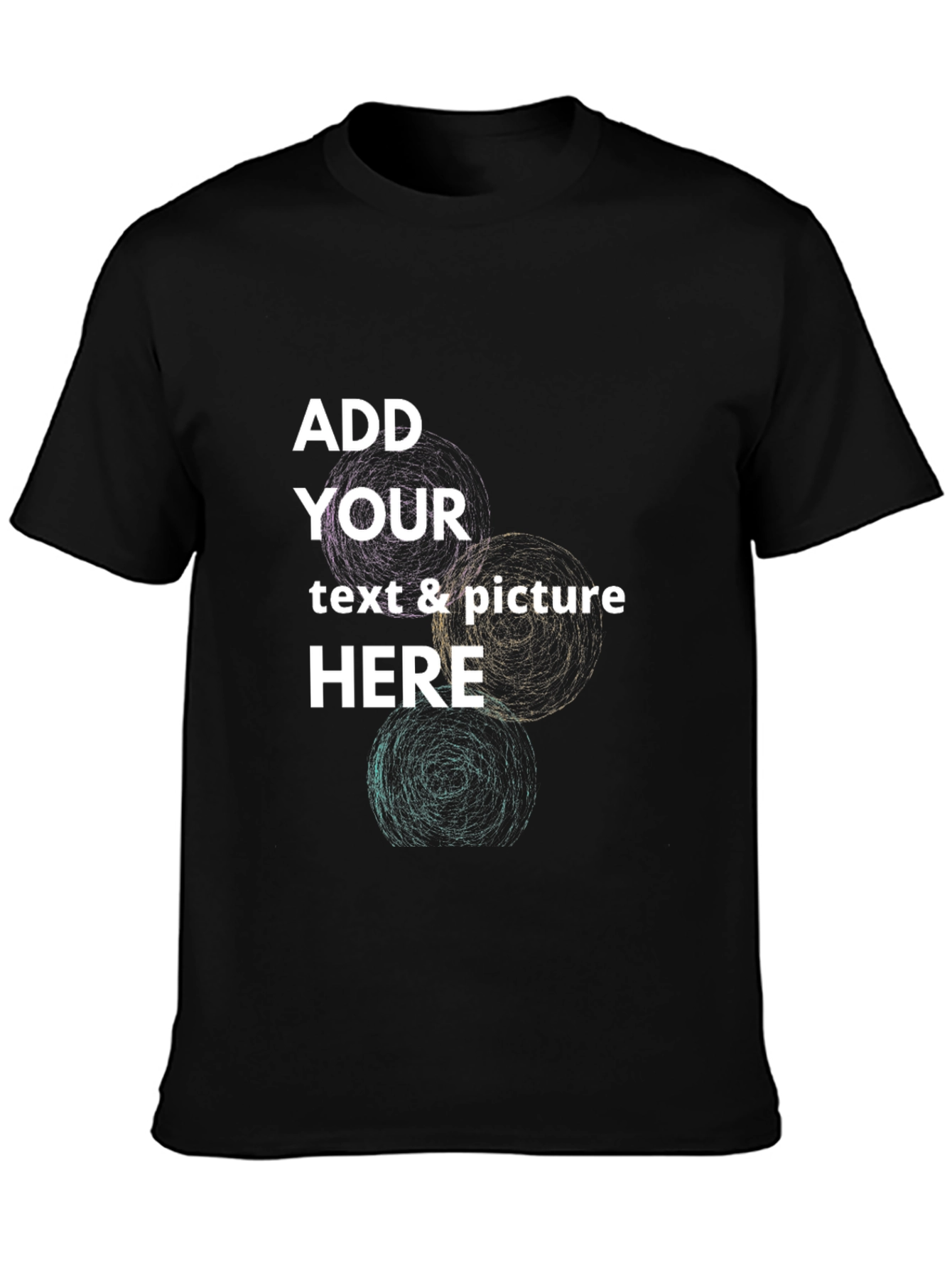 Customizable Black T-Shirt