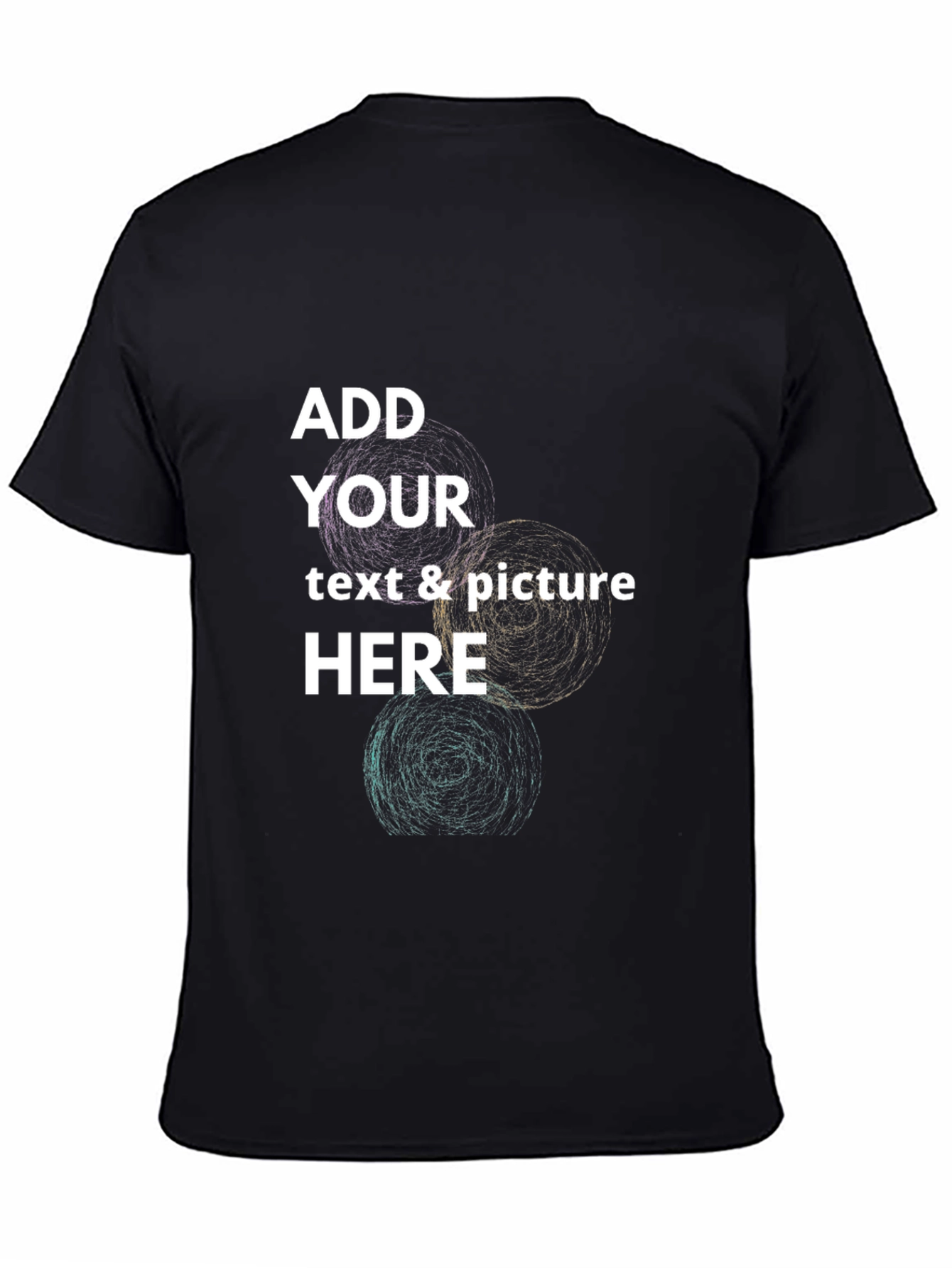 Customizable Black T-Shirt