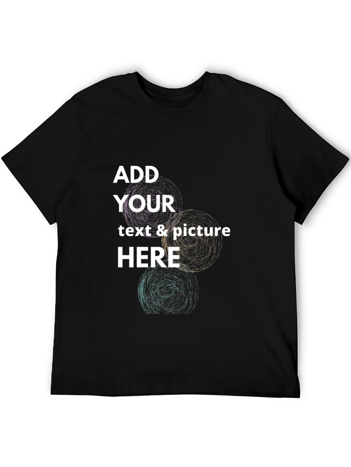 Customizable Black T-Shirt