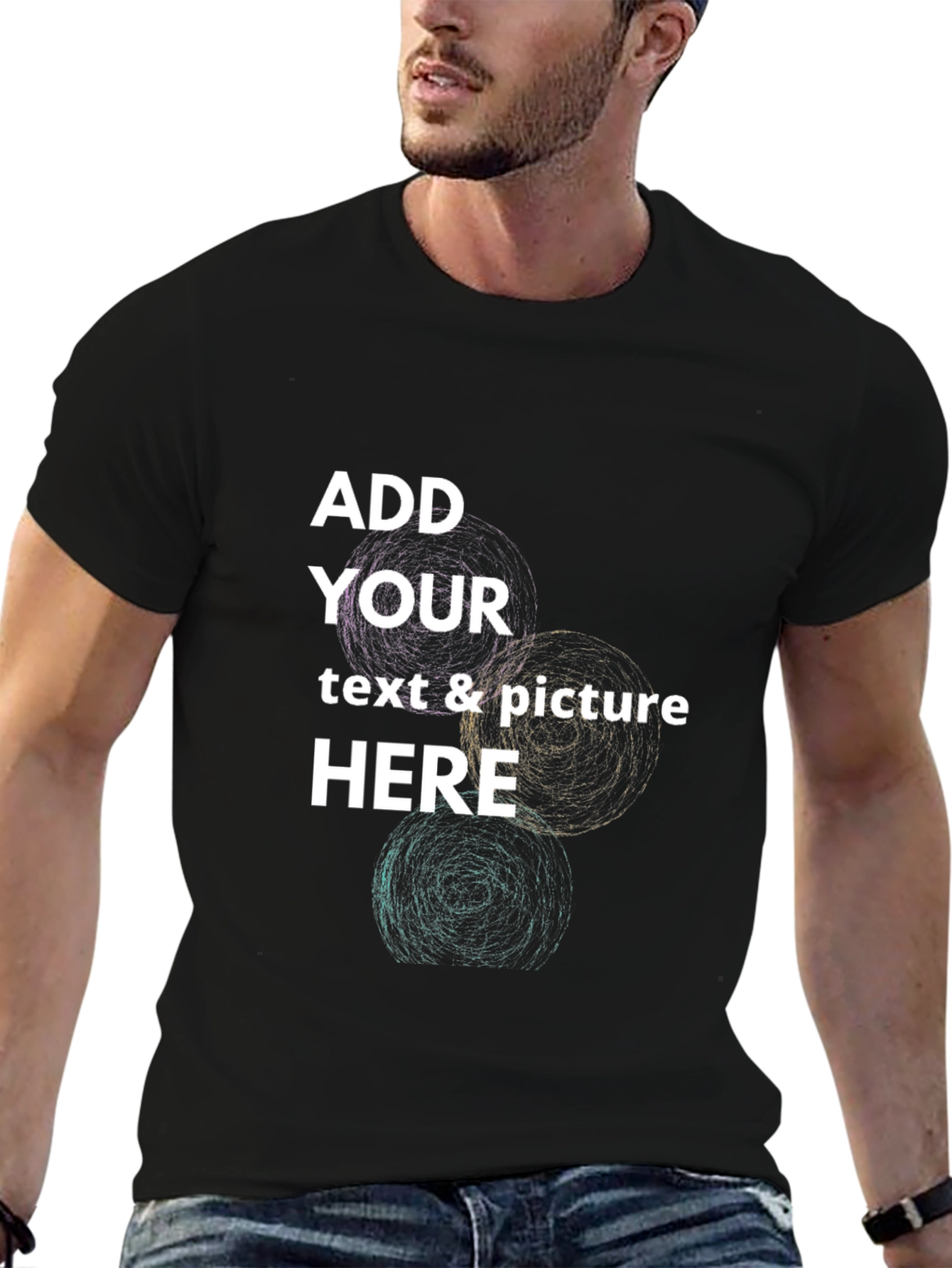 Customizable Black T-Shirt