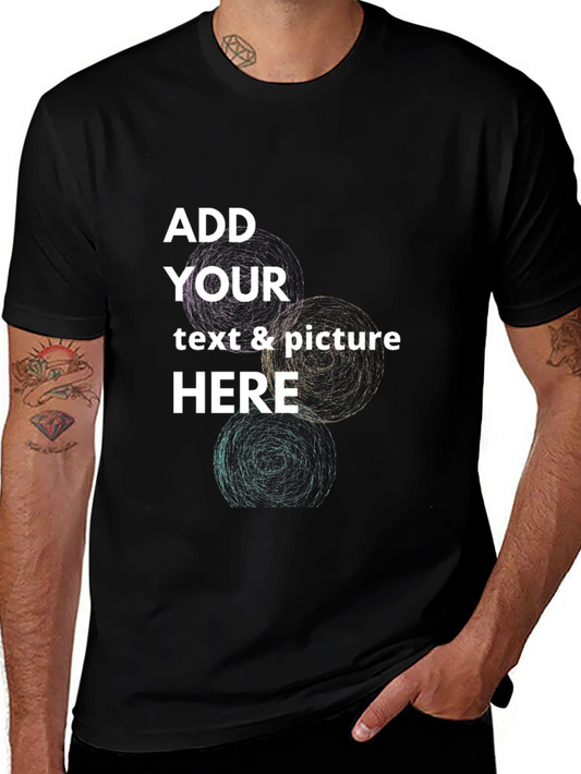 Customizable Black T-Shirt