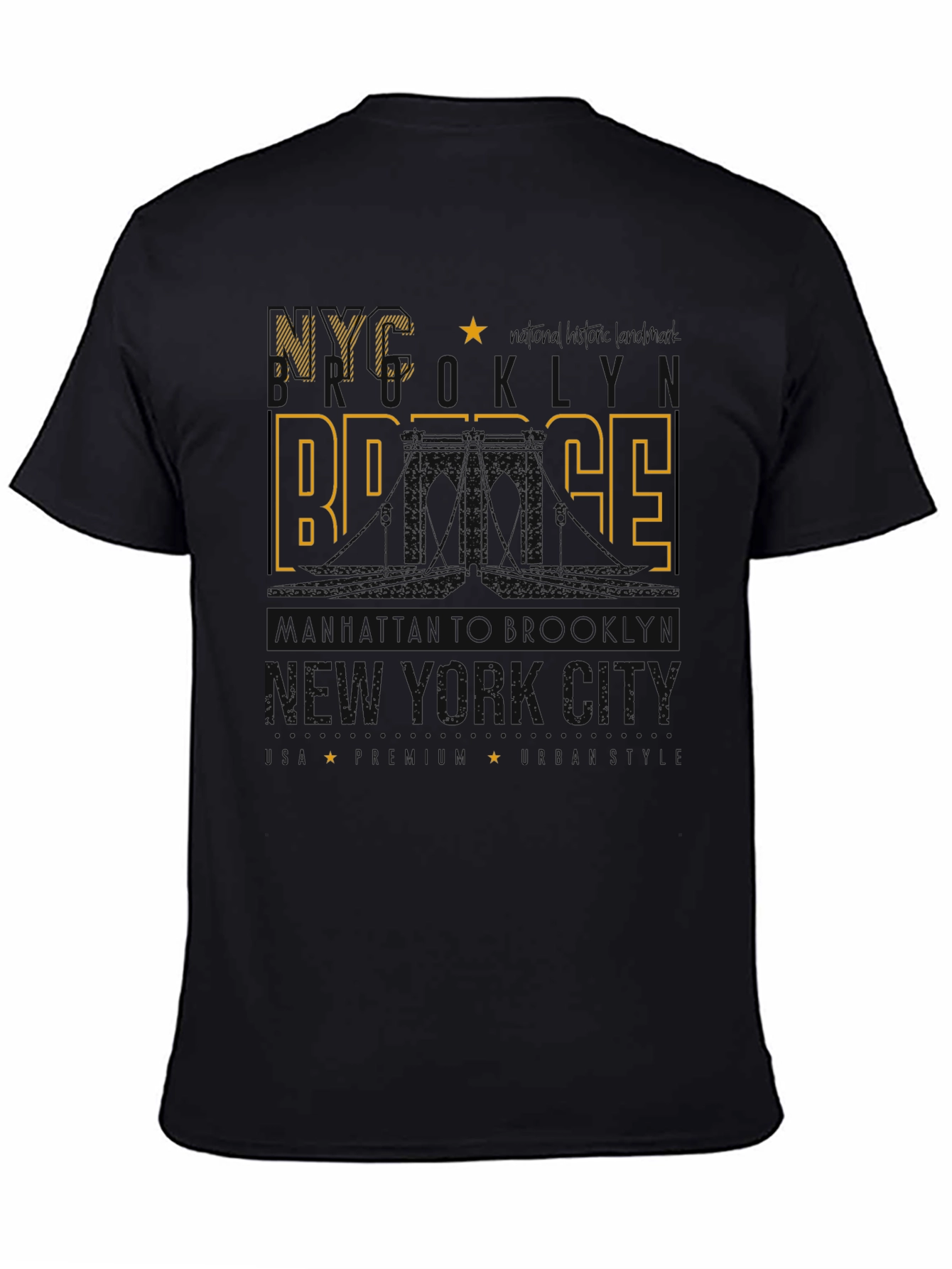 NYC Brooklyn Bridge T-Shirt - Urban Style