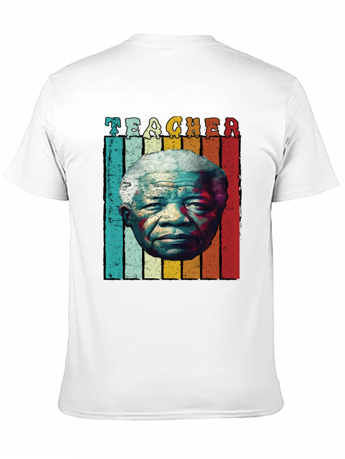 Teacher Mandela Retro Style Graphic T-Shirt