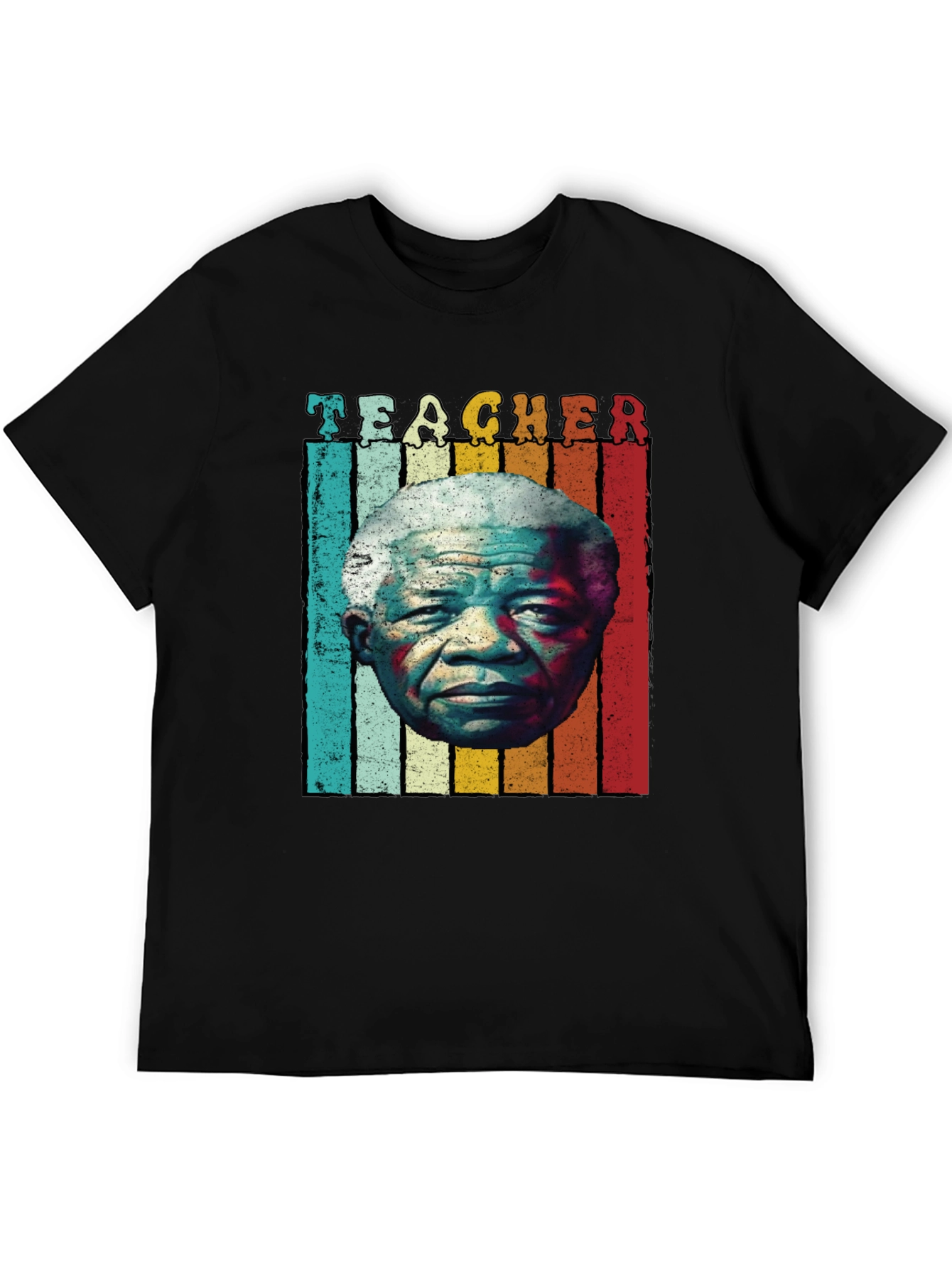 Teacher Mandela Retro Style Graphic T-Shirt