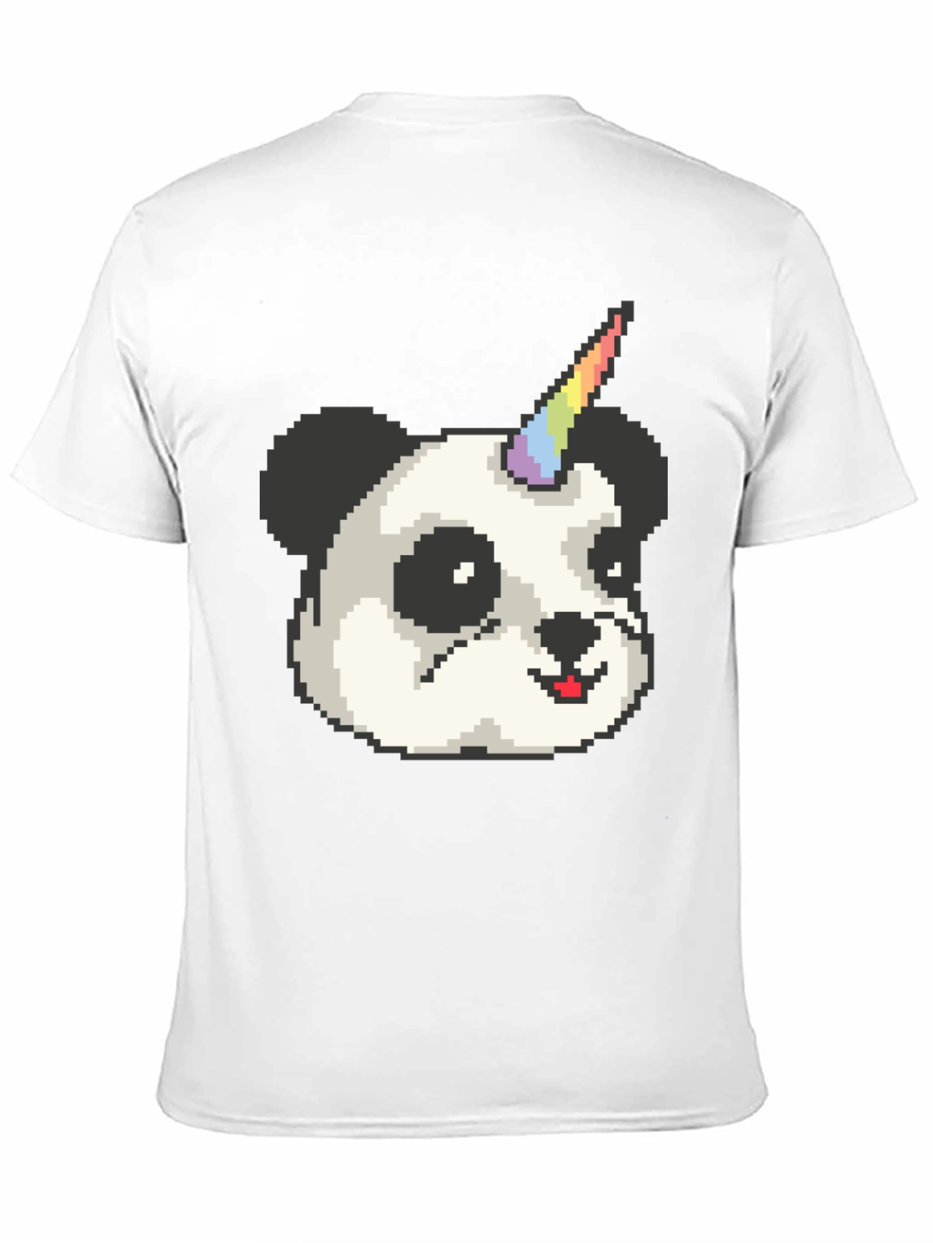 Pixel Panda Unicorn T-Shirt - Black