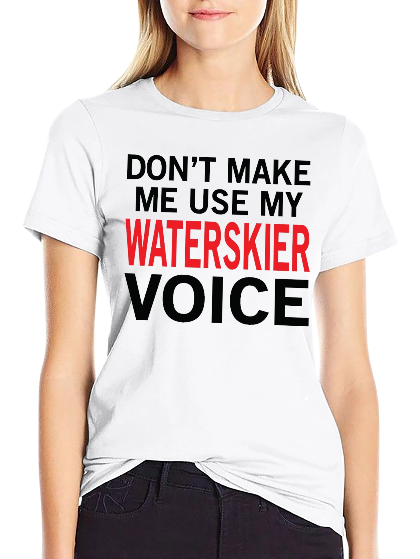 Waterskier Voice T-Shirt Funny Sport Tee
