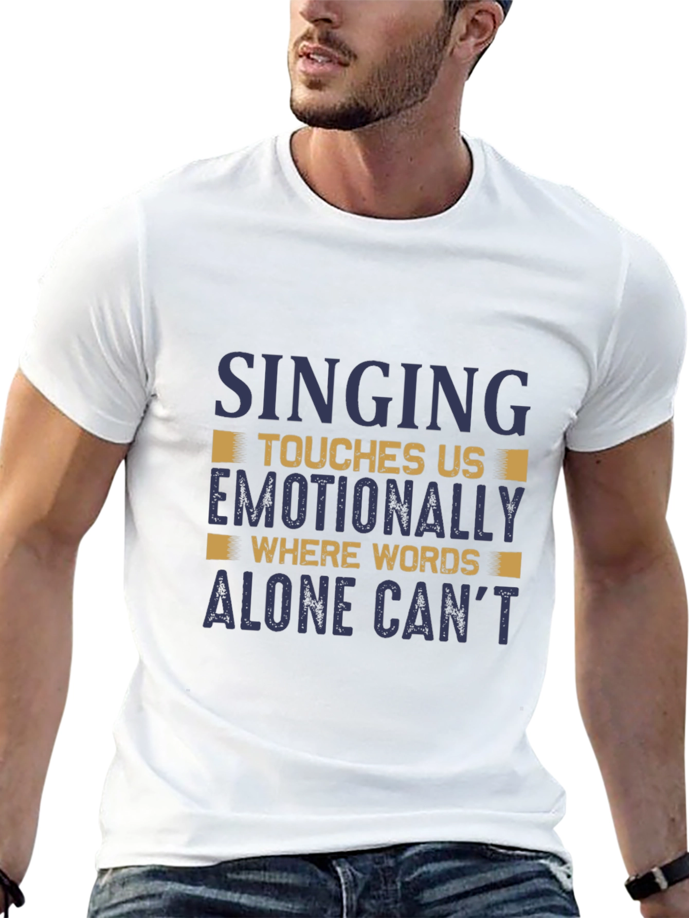 Singing Touches Us T-Shirt - Emotionally Moving Design