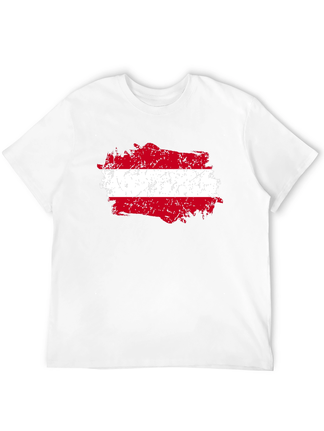 Austria Flag Grunge Style Graphic Tee