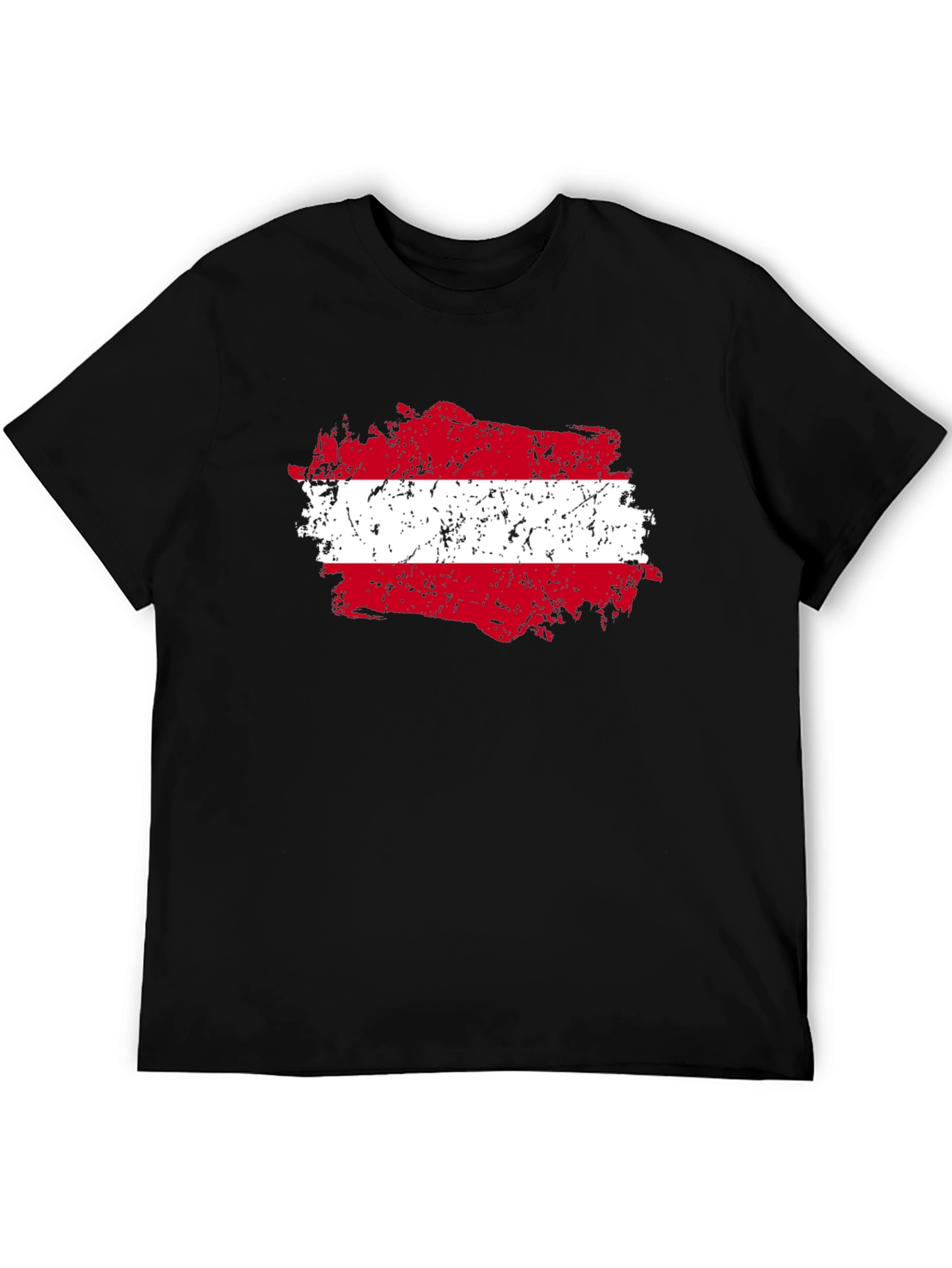 Austria Flag Grunge Style Graphic Tee