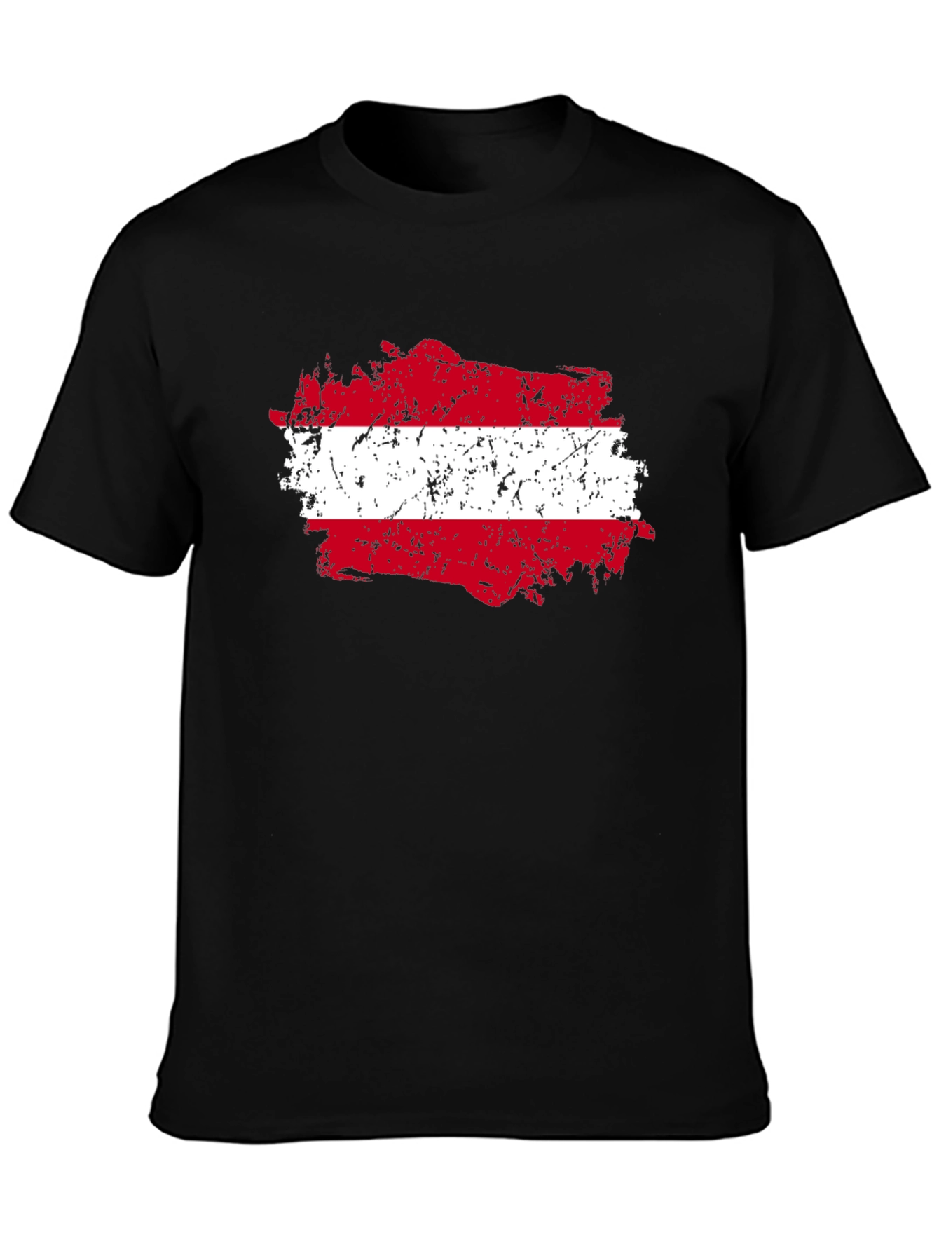 Austria Flag Grunge Style Graphic Tee