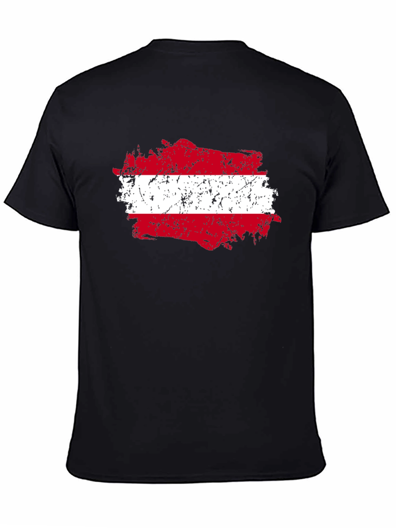 Austria Flag Grunge Style Graphic Tee