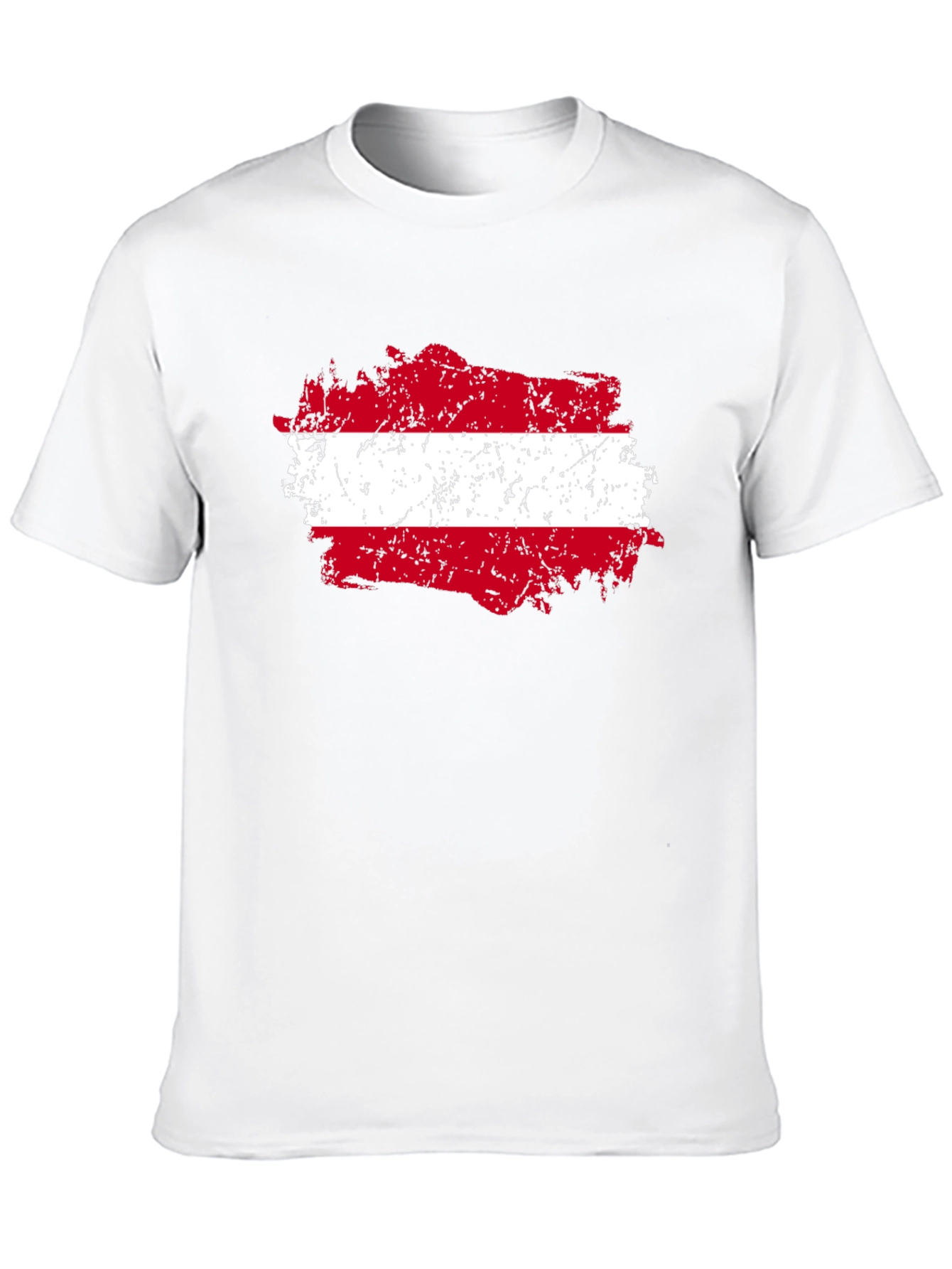 Austria Flag Grunge Style Graphic Tee