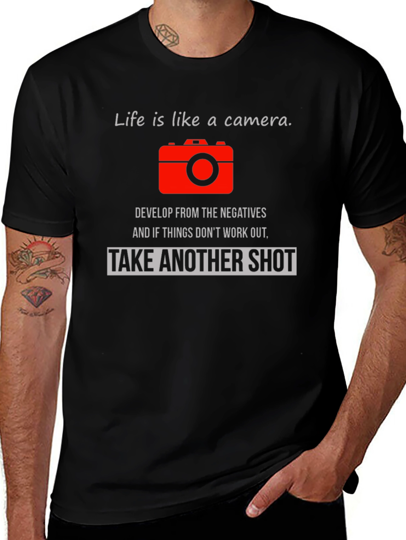 Life is Like a Camera Graphic T-Shirt
