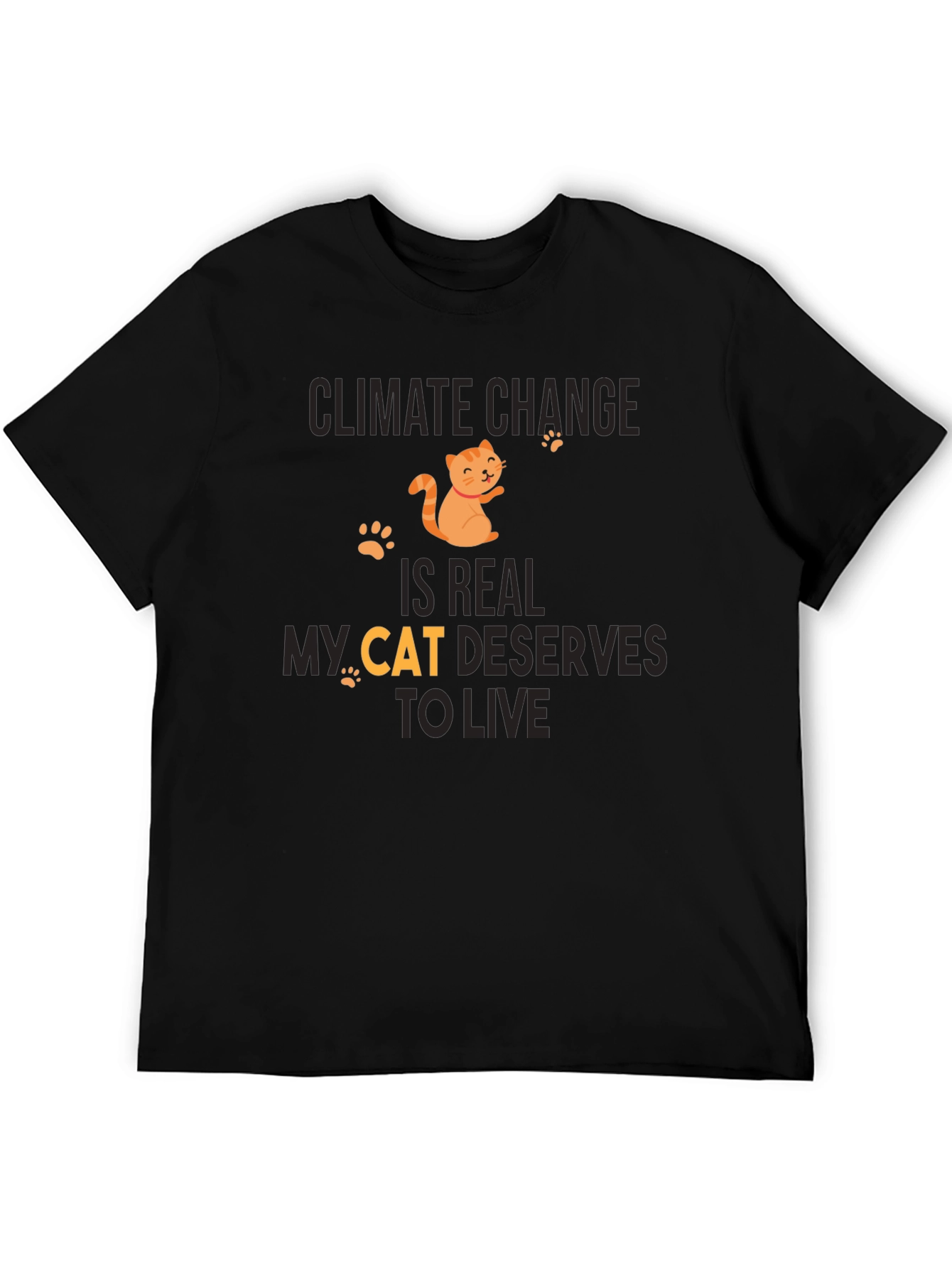 Climate Change Cat T-Shirt