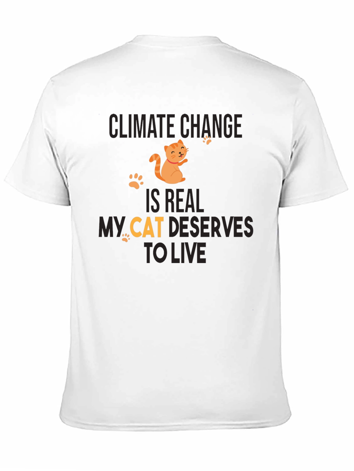 Climate Change Cat T-Shirt