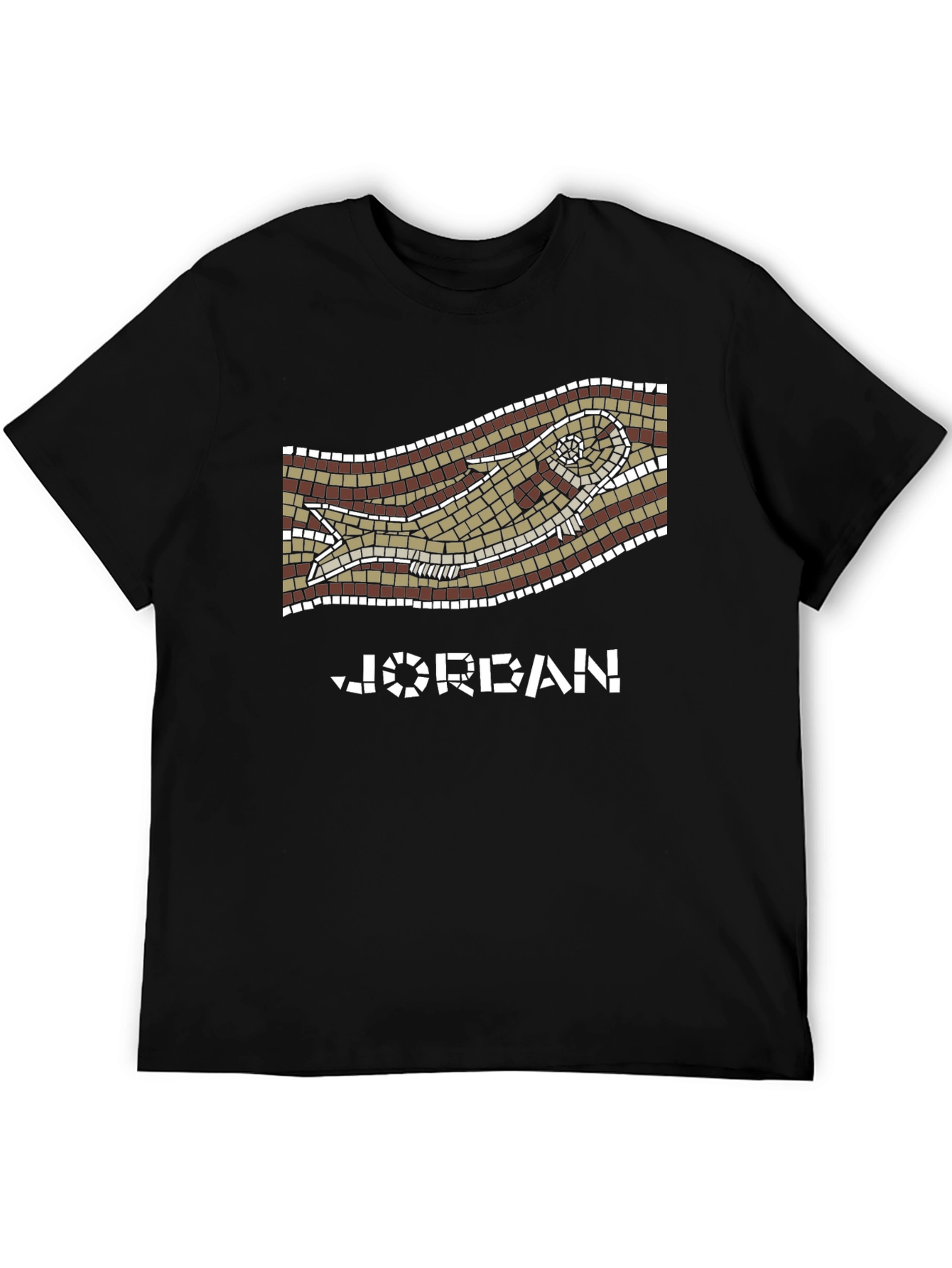 Jordan Mosaic Fish Graphic Tee - Unique Design!
