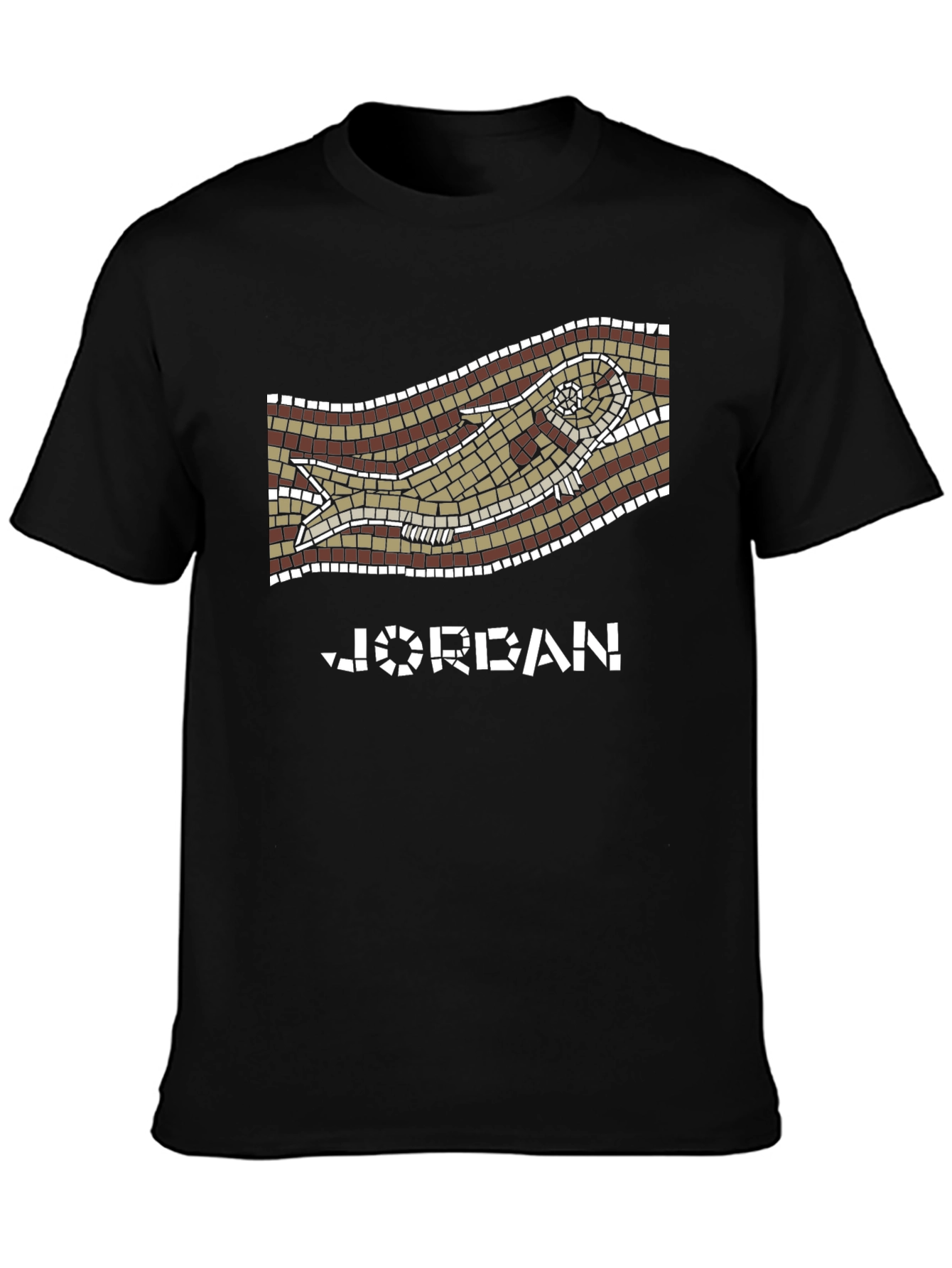 Jordan Mosaic Fish Graphic Tee - Unique Design!