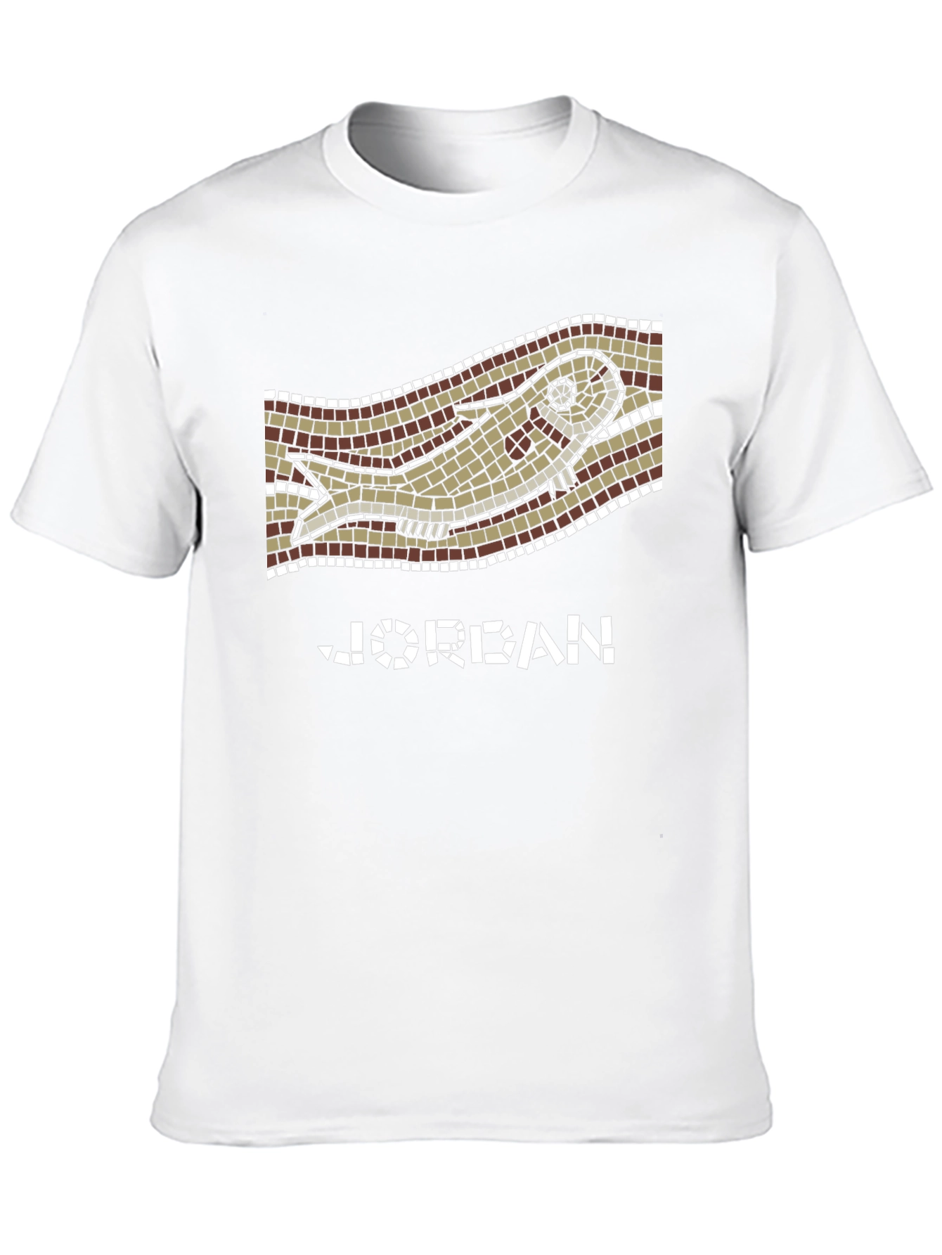 Jordan Mosaic Fish Graphic Tee - Unique Design!