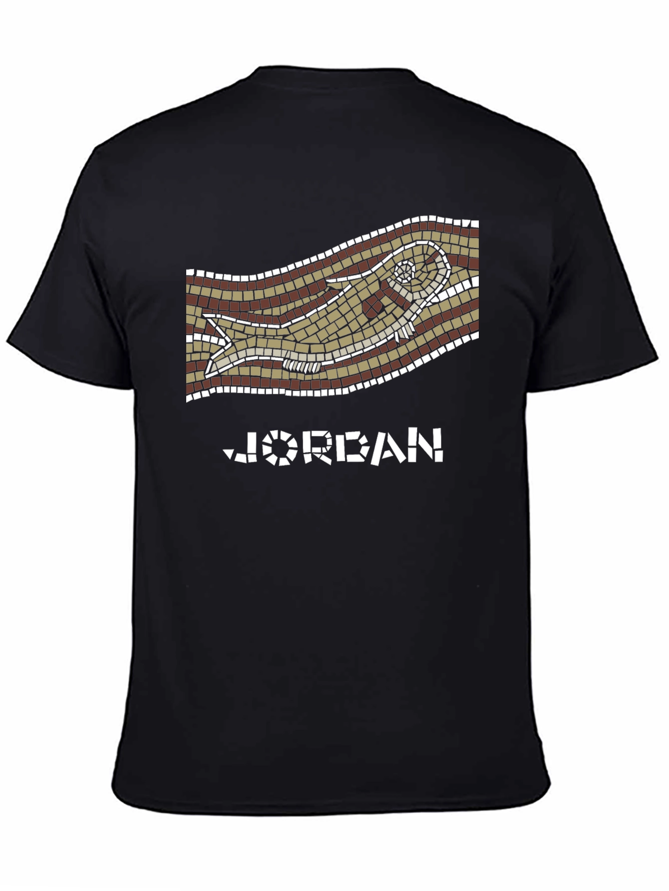 Jordan Mosaic Fish Graphic Tee - Unique Design!