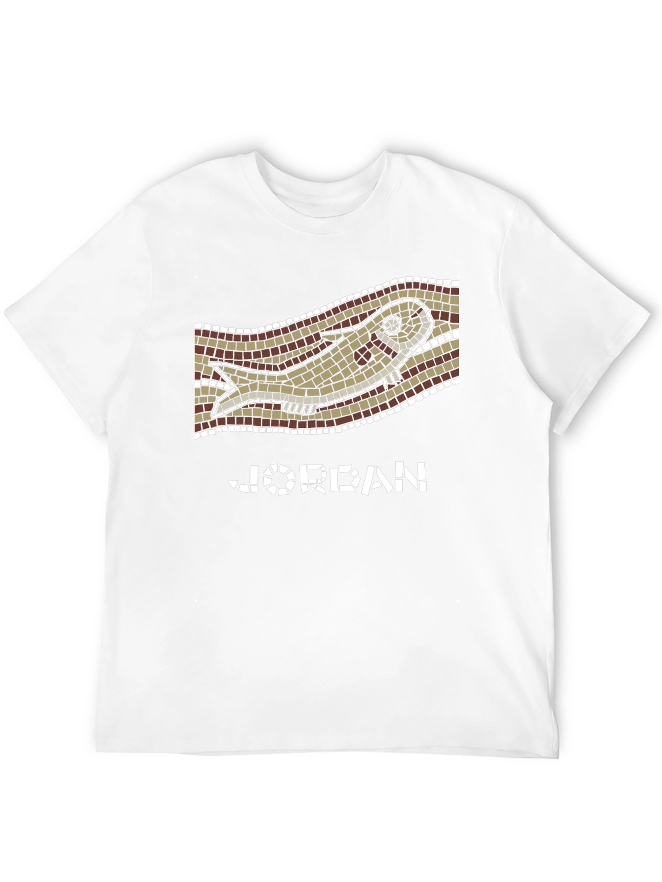 Jordan Mosaic Fish Graphic Tee - Unique Design!